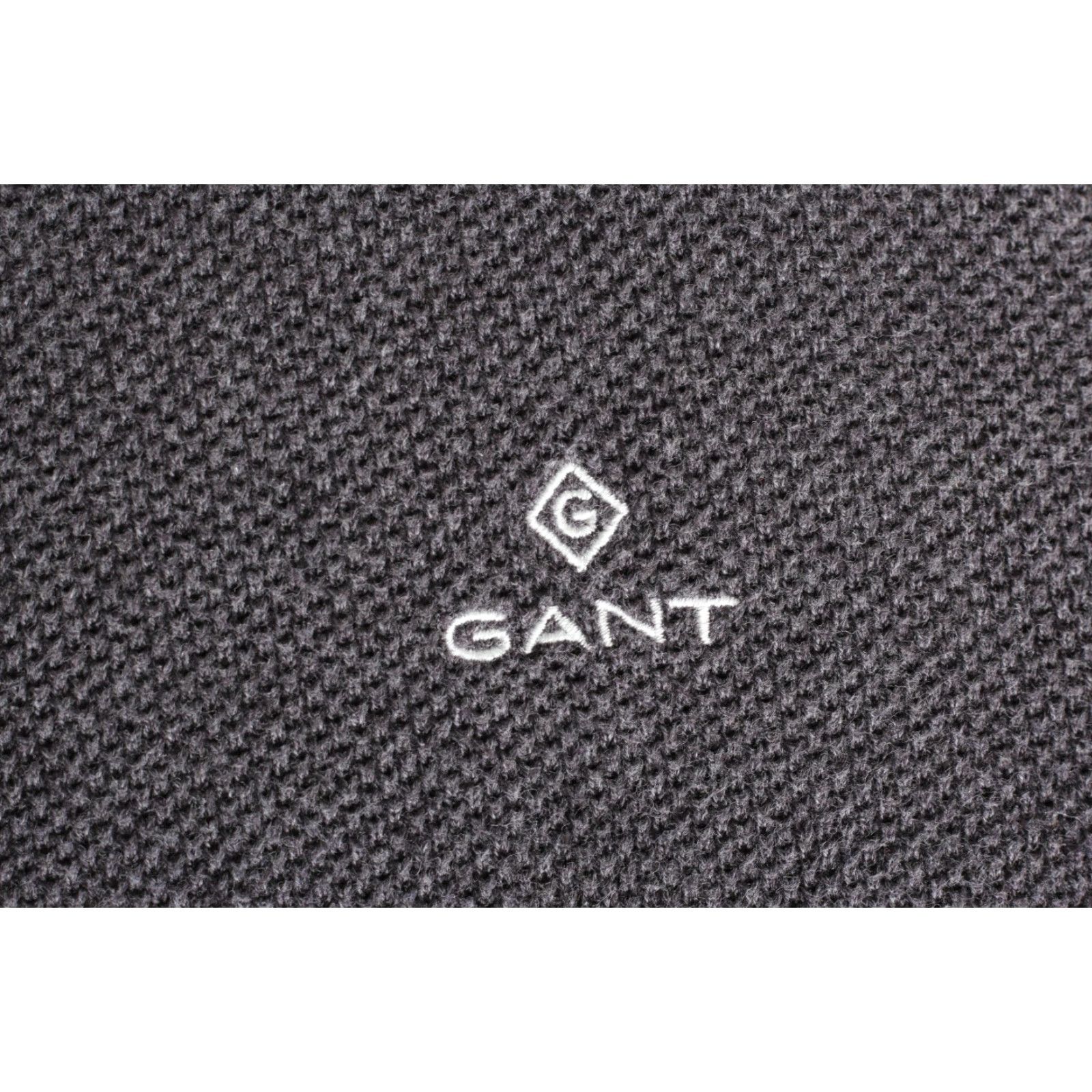 Gant GANT Cotton Pique Crew Neck Jumper Sweater Men L Grey VC2385 Size US L / EU 52-54 / 3 - 4 Thumbnail