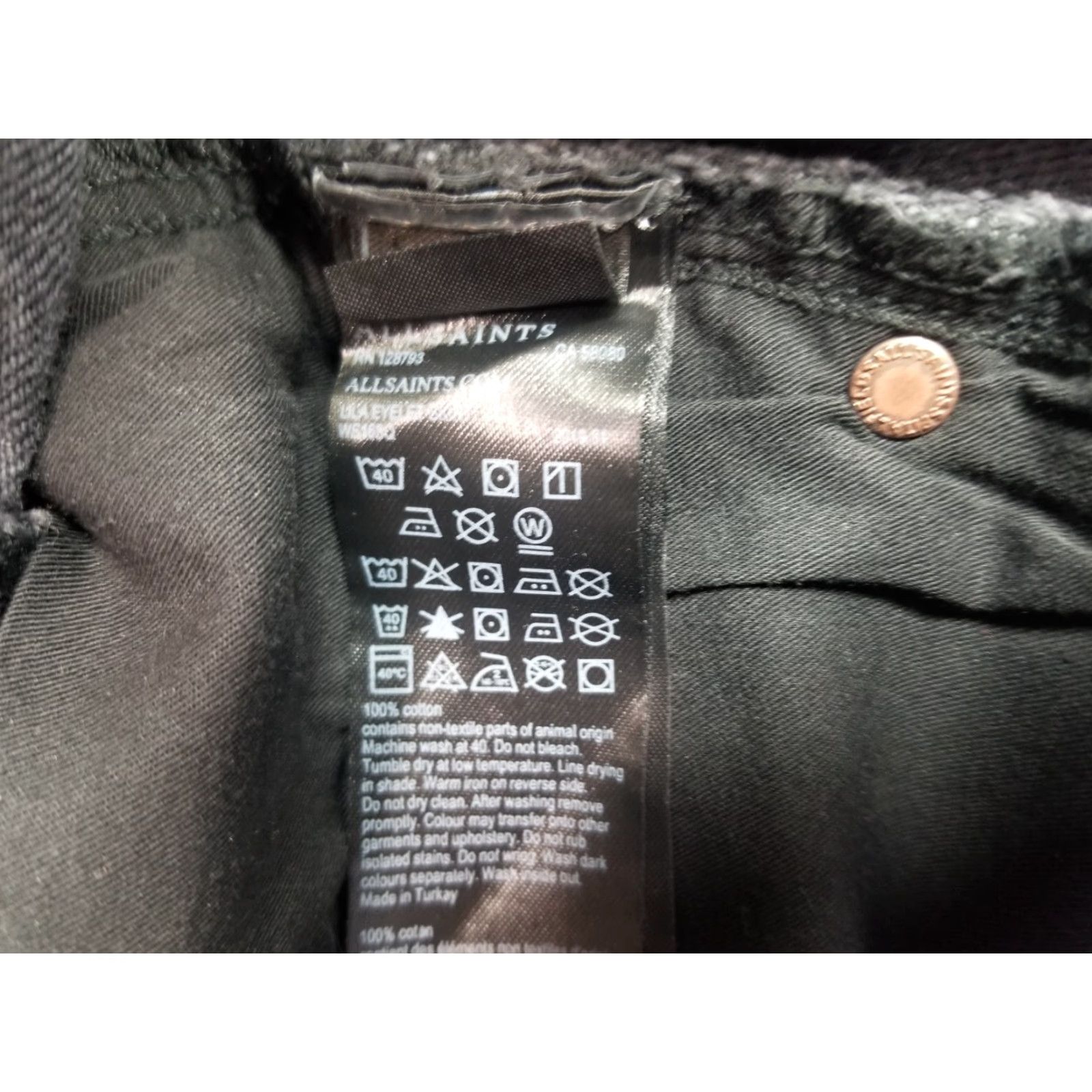 Allsaints AllSaints Skirt Denim Mini Black Size 2 Women Short Grommet Waist Lila All Saints 2 Black Mini Skirt Womens Size 26" / US 2 / IT 38 - 7 Thumbnail
