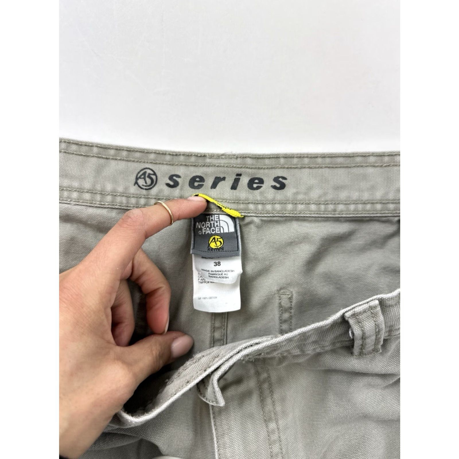 The North Face VINTAGE The North Face A5 Series Pants Men 38 Khaki Cargo Canvas Raw Hem Cropped Size US 38 / EU 54 - 5 Thumbnail