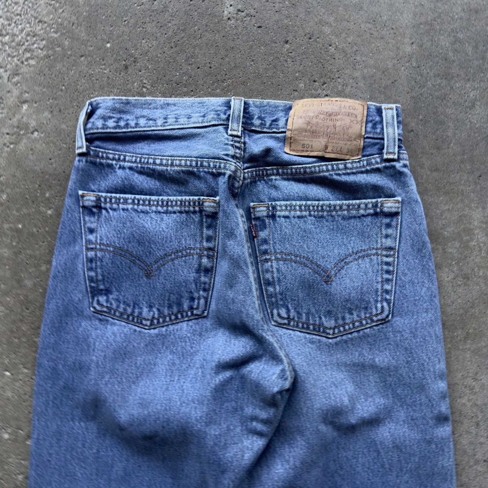 Vintage 90s Women’s Levi’s 501 Jeans Made in USA ERD Grunge Size 27" / US 4 / IT 40 - 12 Thumbnail