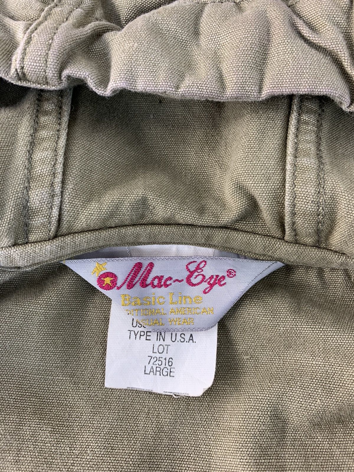 American Edition 90s Mac Eye American Wear Anorak Hooded Jacket Military Size US L / EU 52-54 / 3 - 5 Thumbnail