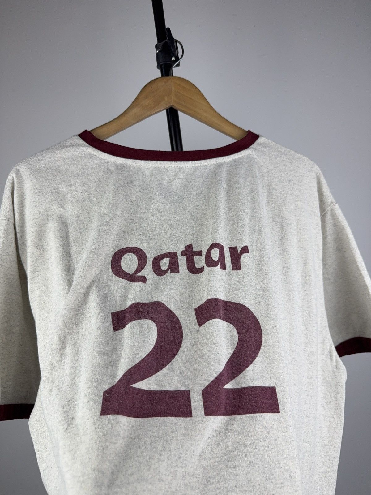 Vintage FIFA World Cup 2022 QATAR Airways Official Tee Shirt Size US L / EU 52-54 / 3 - 8 Thumbnail