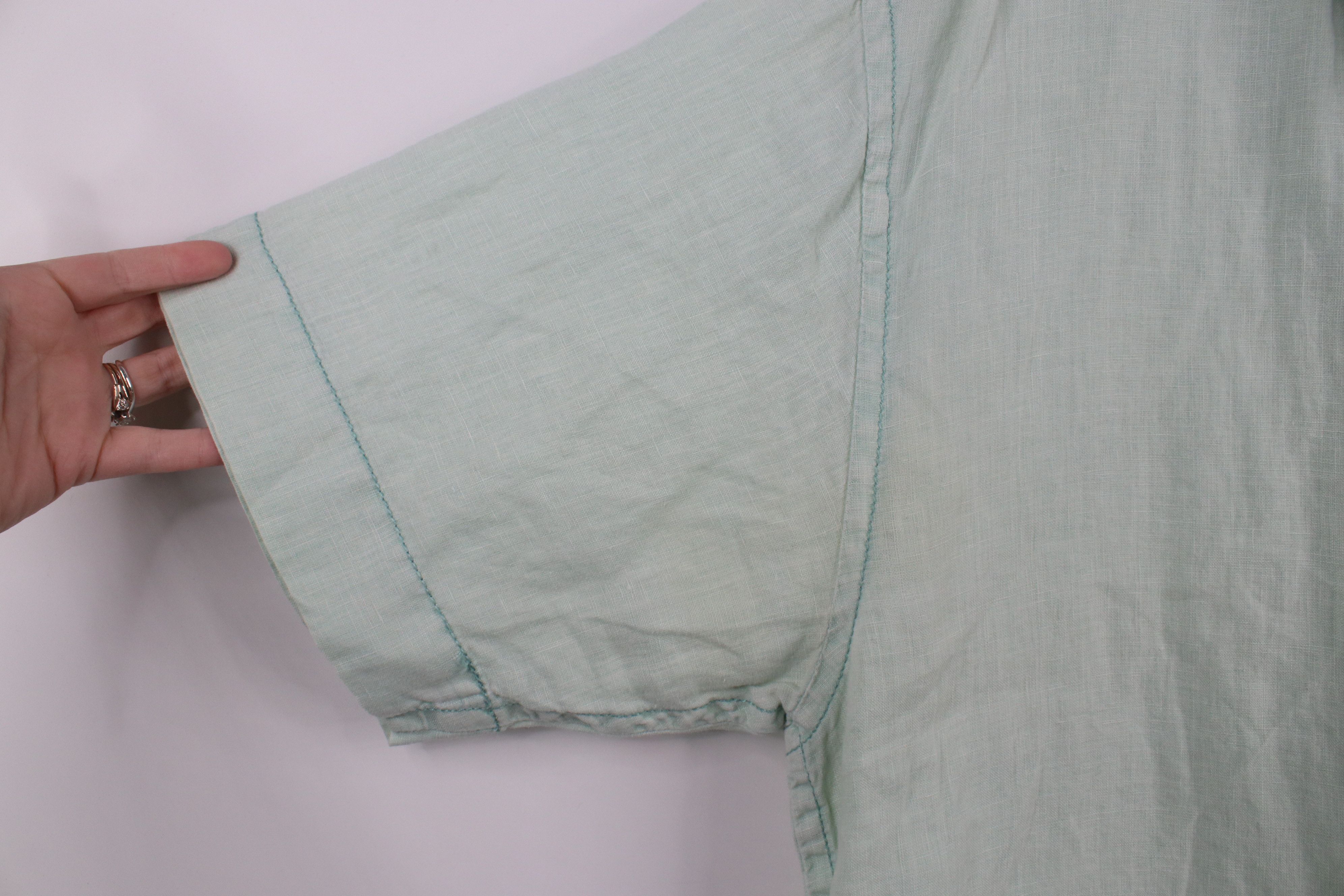 Tommy Bahama × Vintage Vintage Tommy Bahama Linen Beach Short Sleeve Button Shirt Size US L / EU 52-54 / 3 - 5 Thumbnail