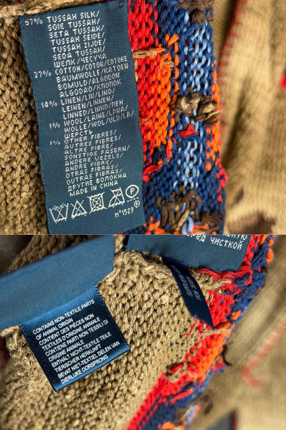 Polo Ralph Lauren Polo Ralph Lauren FW03 Southwestern Hand Knit Chief Hoodie Size US M / EU 48-50 / 2 - 11 Thumbnail