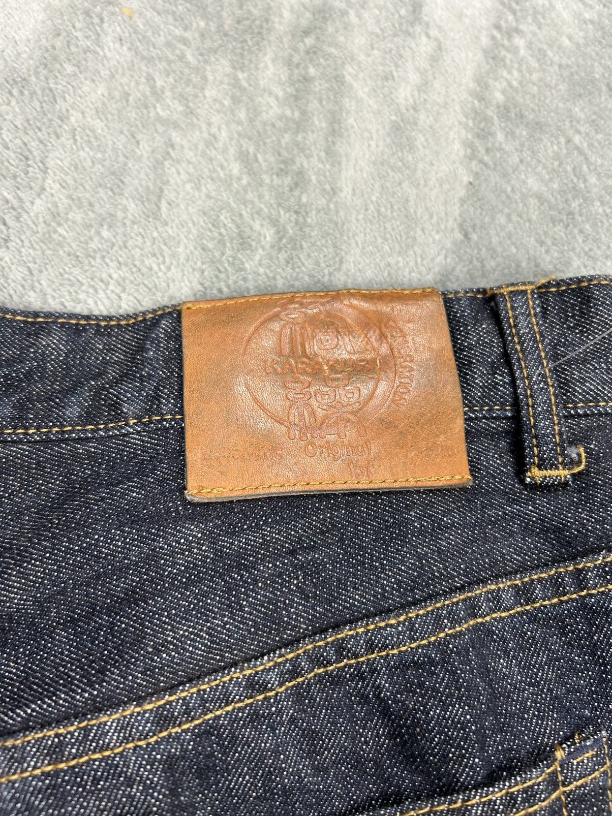 Kamakura Karakuri Tamashii Fujin Raijin Denim S0250 Size US 35 - 8 Thumbnail