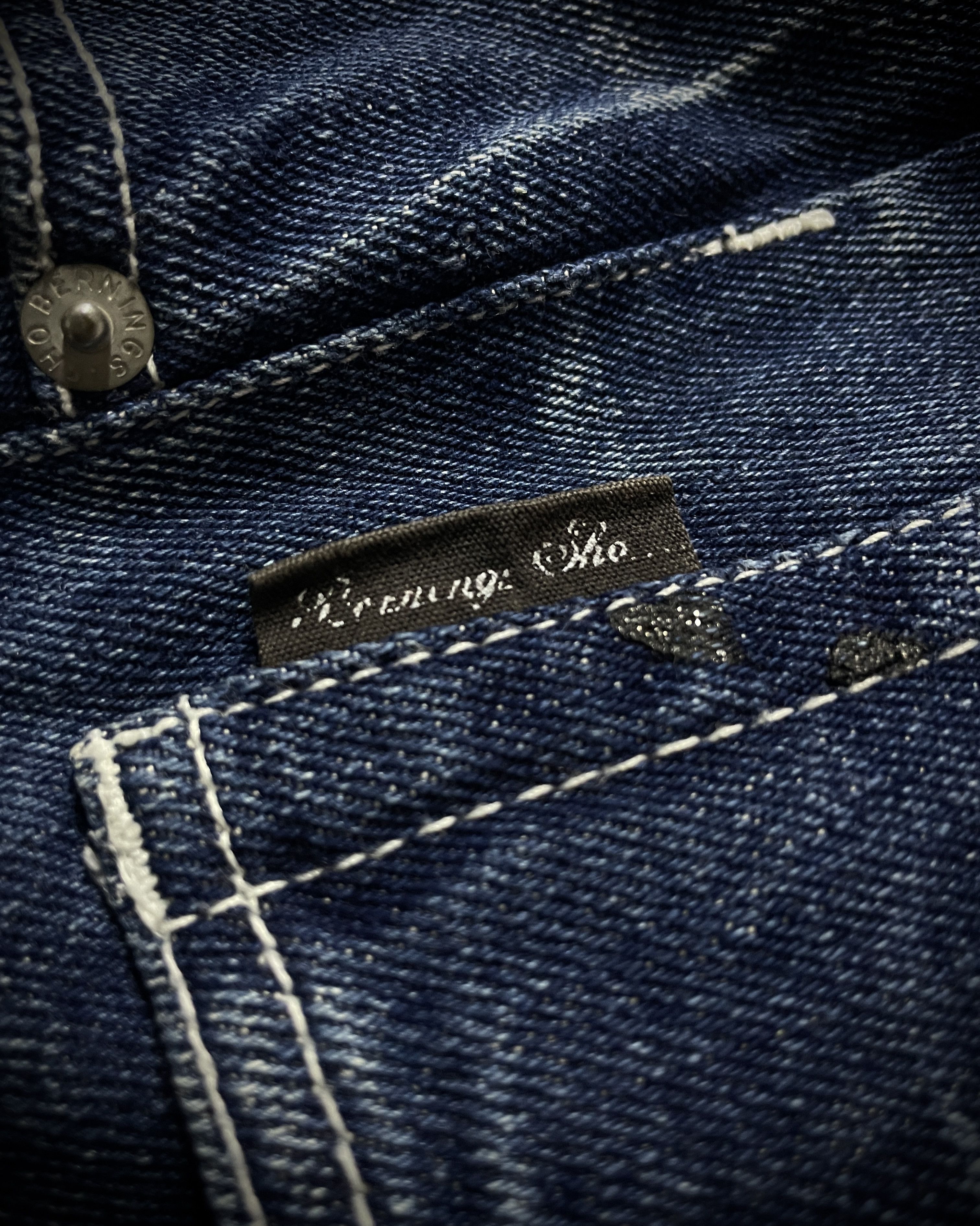 BERNINGS SHO Bernings Sho Distressed Poem Studded Bootcut Denim Size US 29 - 12 Thumbnail