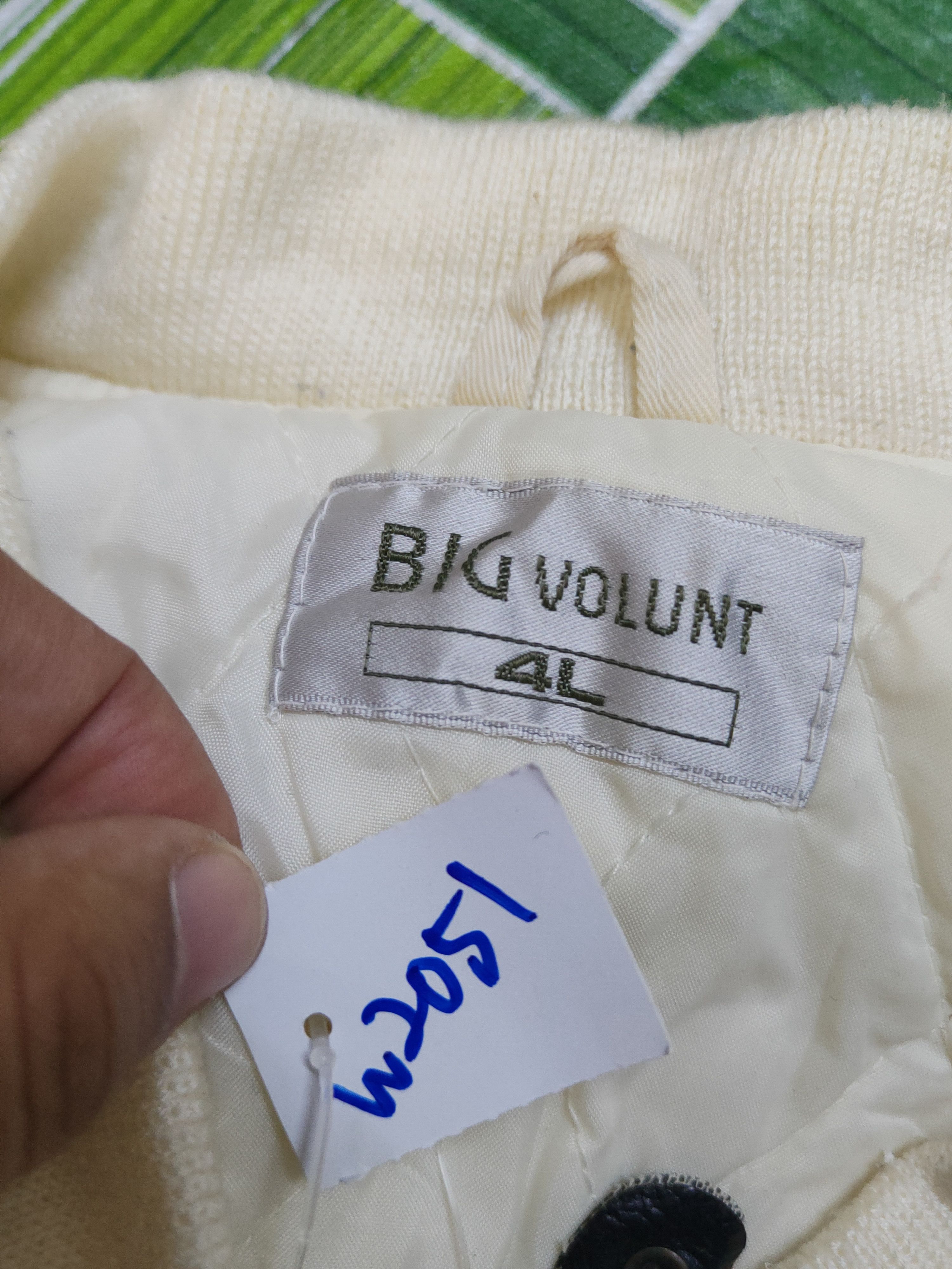 Japanese Brand Big Volunt racing Ivory Jackets vintage #W2051 Size US XL / EU 56 / 4 - 13 Thumbnail
