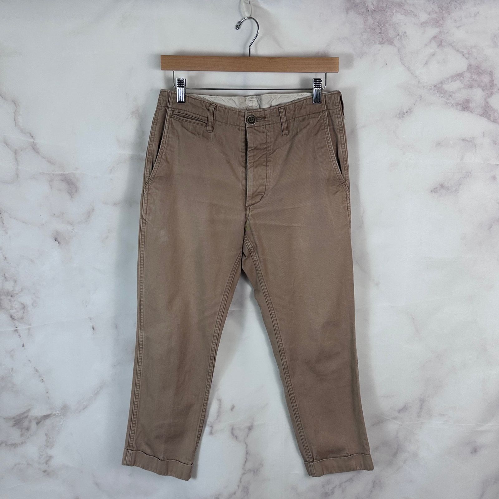 Visvim High Water Khaki Chino Pants Size US 30 / EU 46 - 1 Thumbnail