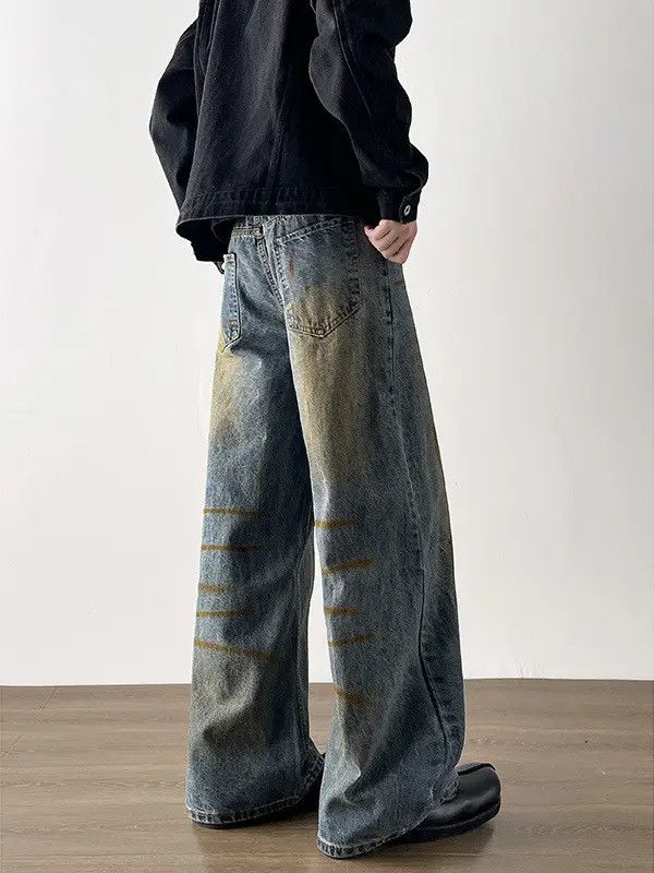 Japanese Brand × Jean Retro loose wide leg casual jeans Size US 32 / EU 48 - 3 Thumbnail
