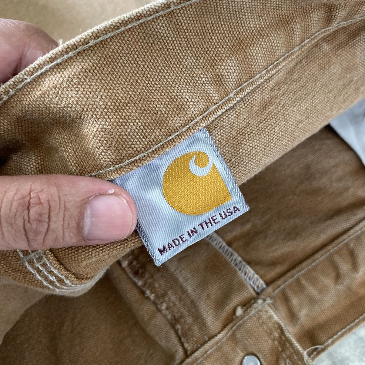 Carhartt Vintage Carhartt Double Knee Faded Tan Carpenter Pants Size US 40 / EU 56 - 20 Thumbnail
