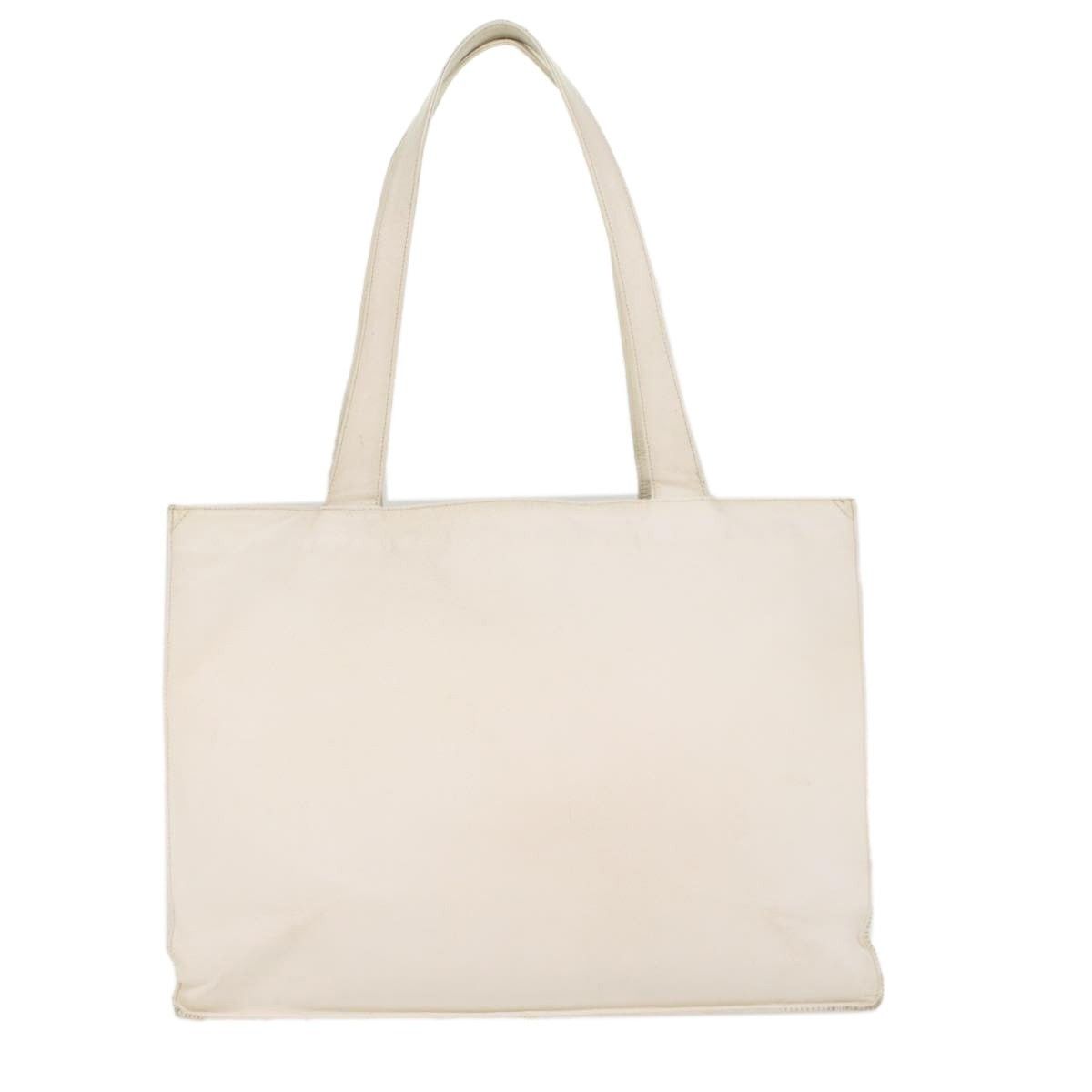 Chanel Chanel Caviar Skin White CC Tote Bag Size ONE SIZE - 2 Thumbnail
