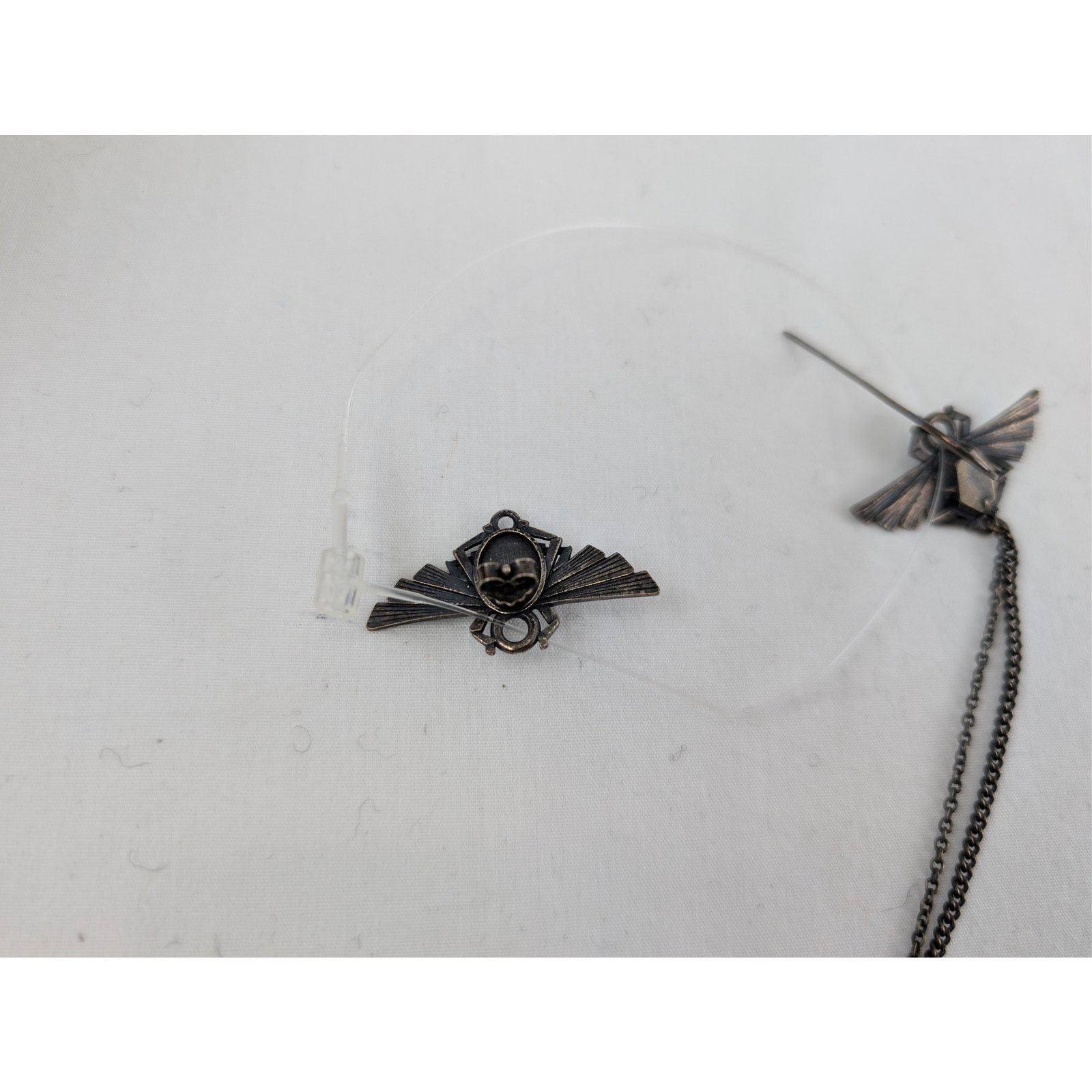 Ann Demeulemeester o1rshd1 Size: OS / Stone Beetle Earrings in Silver Size ONE SIZE - 5 Thumbnail