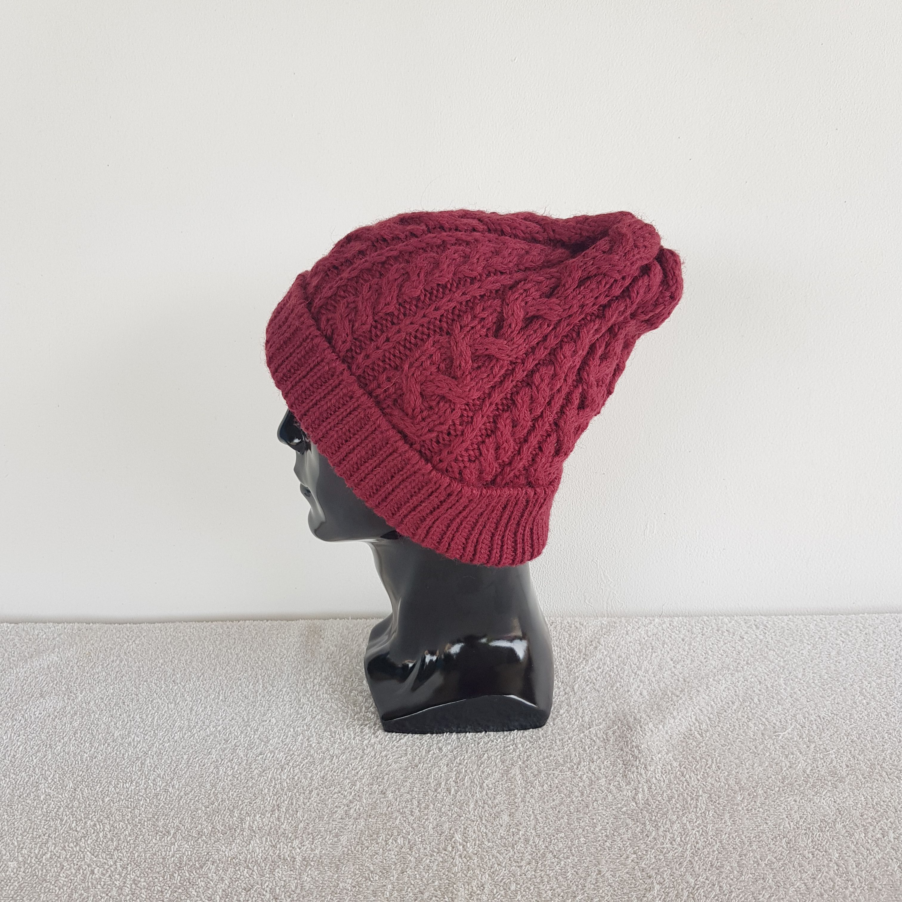 Beams Plus Vintage Beam Beanie Fair Isle Ribbed Knit Snow Caps Hats. Size ONE SIZE - 4 Thumbnail
