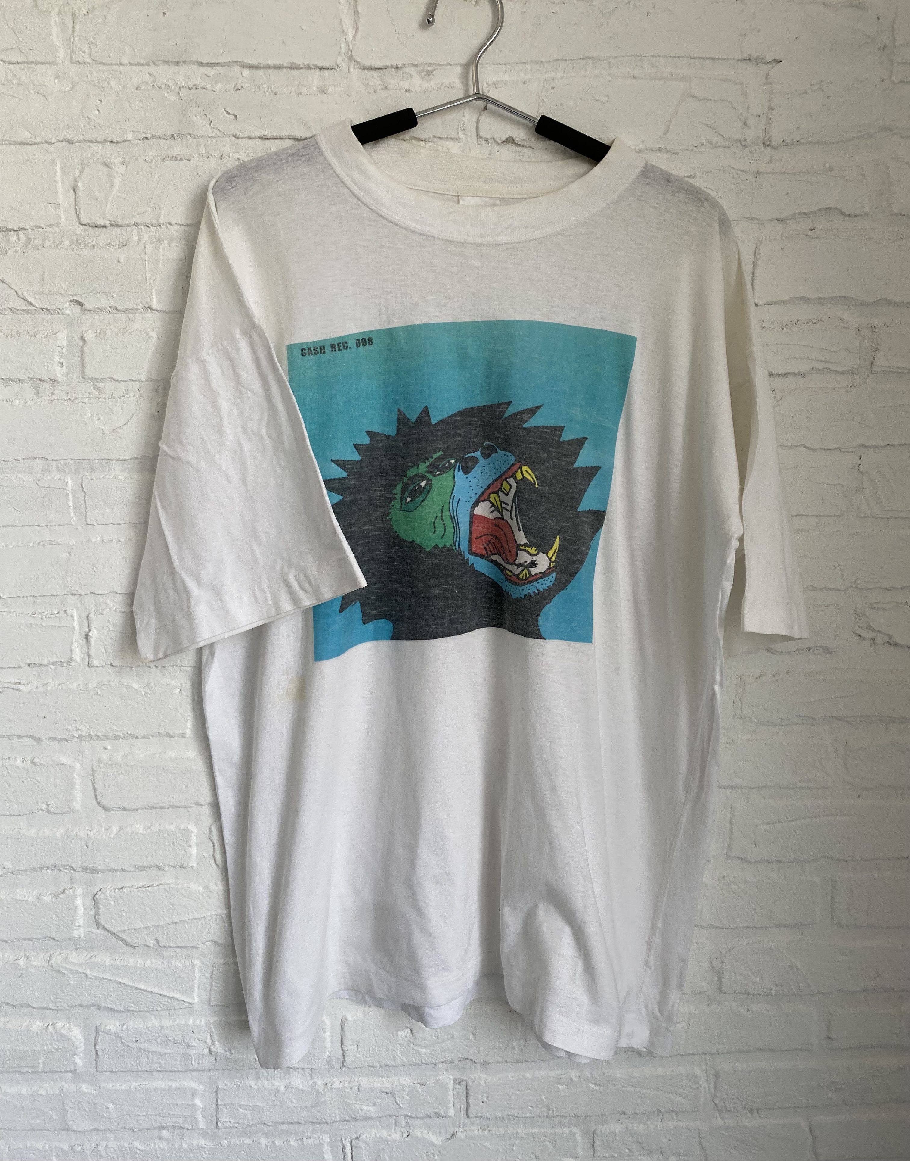 Band Tees × Vintage Vintage 90s Gash records mark gamble house music t-shirt Size US L / EU 52-54 / 3 - 1 Thumbnail