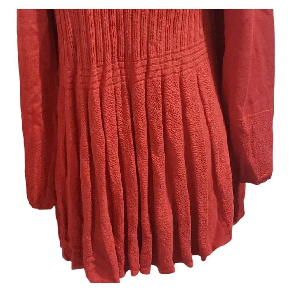 Designer CT1915 Ethyl Long Sleeve Red Open Cardigan L Size L / US 10 / IT 46 - 6 Thumbnail