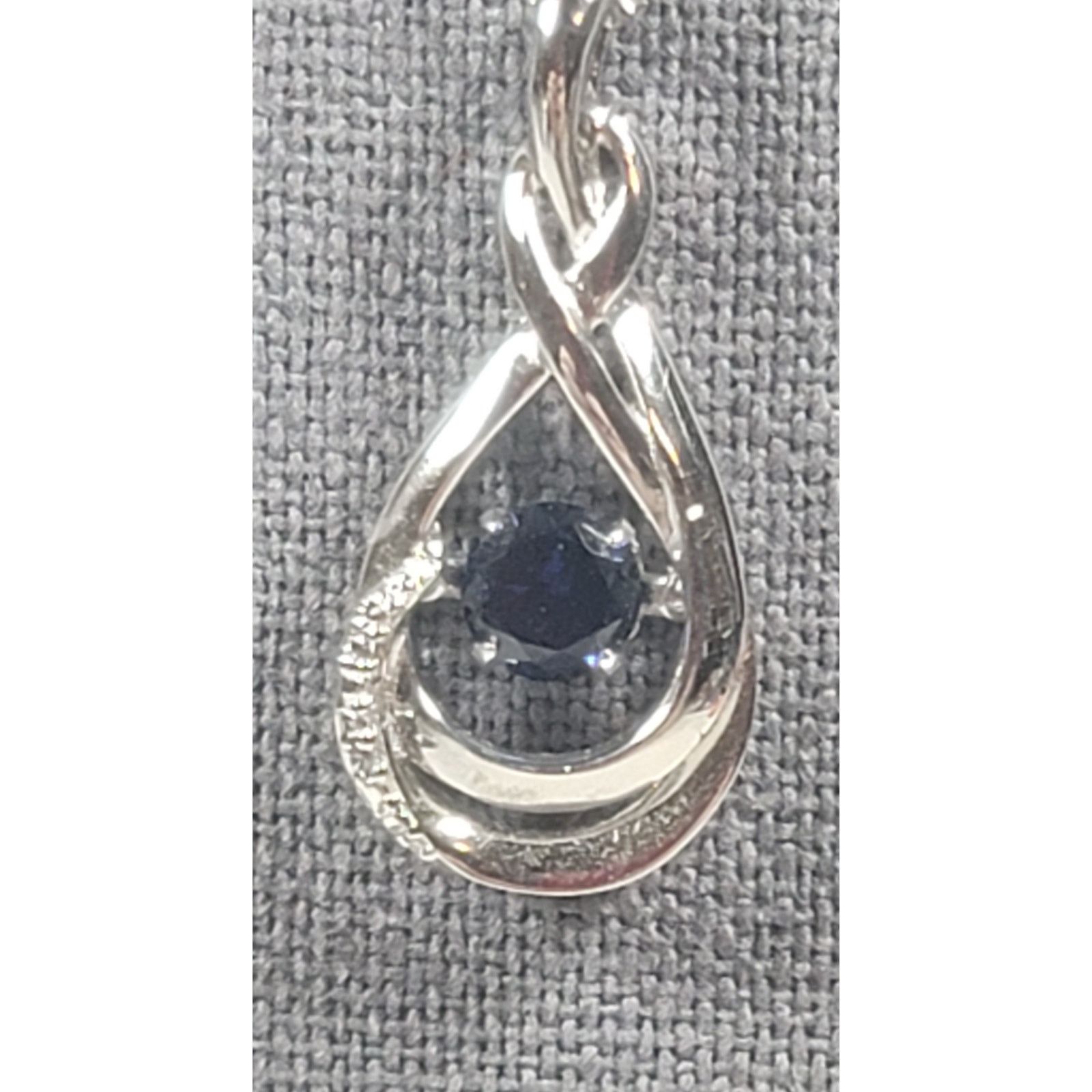 Other Sterling Silver Floating Stone Infinity Closure Necklace Size ONE SIZE - 2 Thumbnail