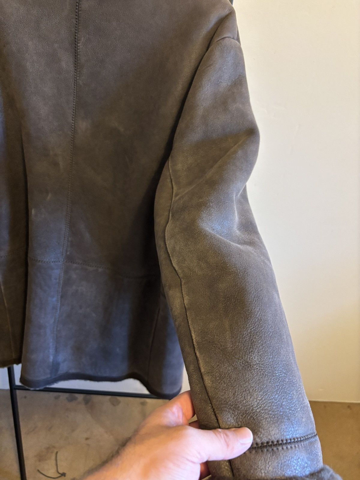 Vince Vince Large Brown Shearling Leather Jacket Size US L / EU 52-54 / 3 - 5 Thumbnail