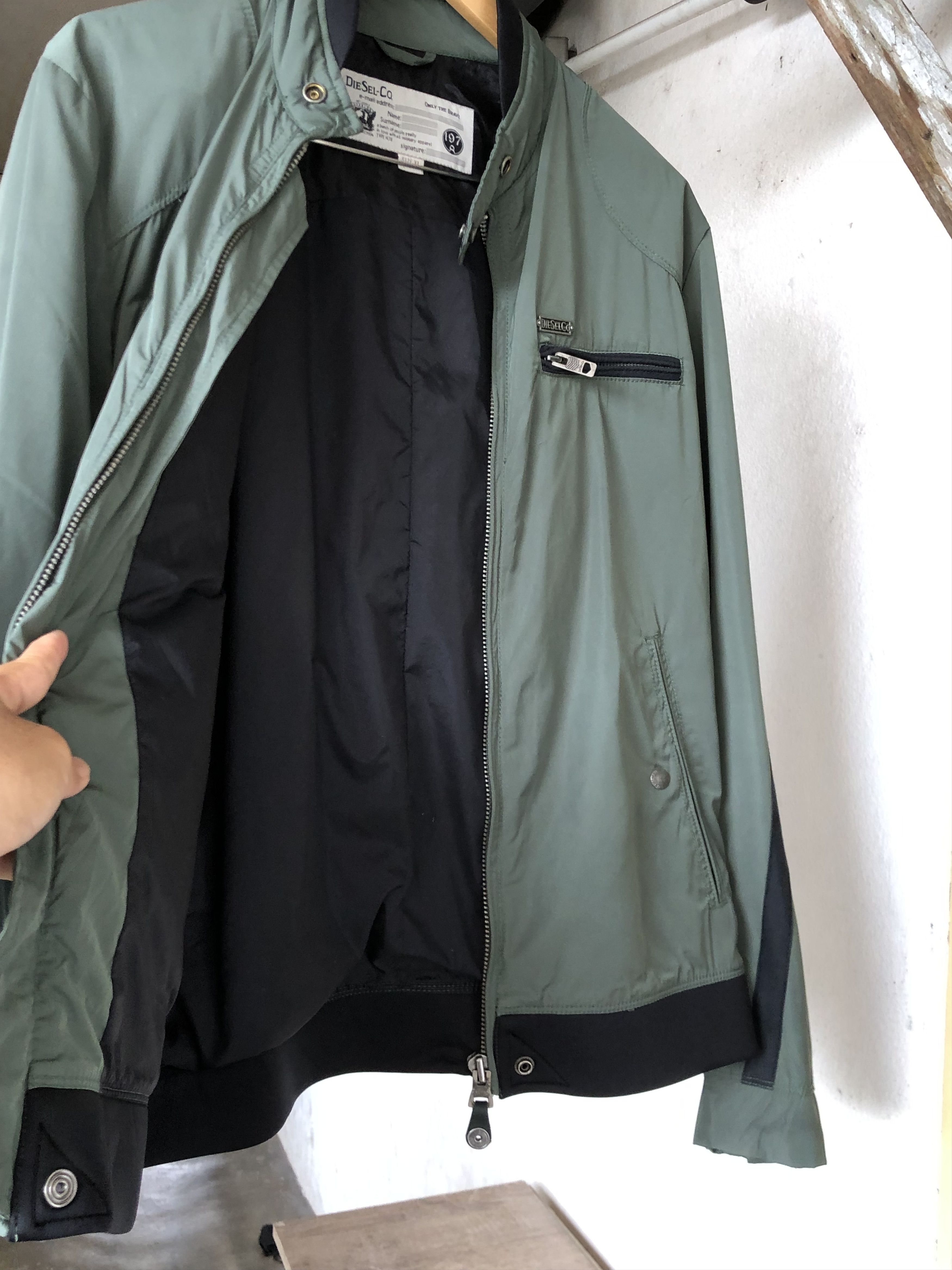 Diesel Nice❗️Diesel light Riding Jacket in Green Nylon Size US XL / EU 56 / 4 - 9 Thumbnail