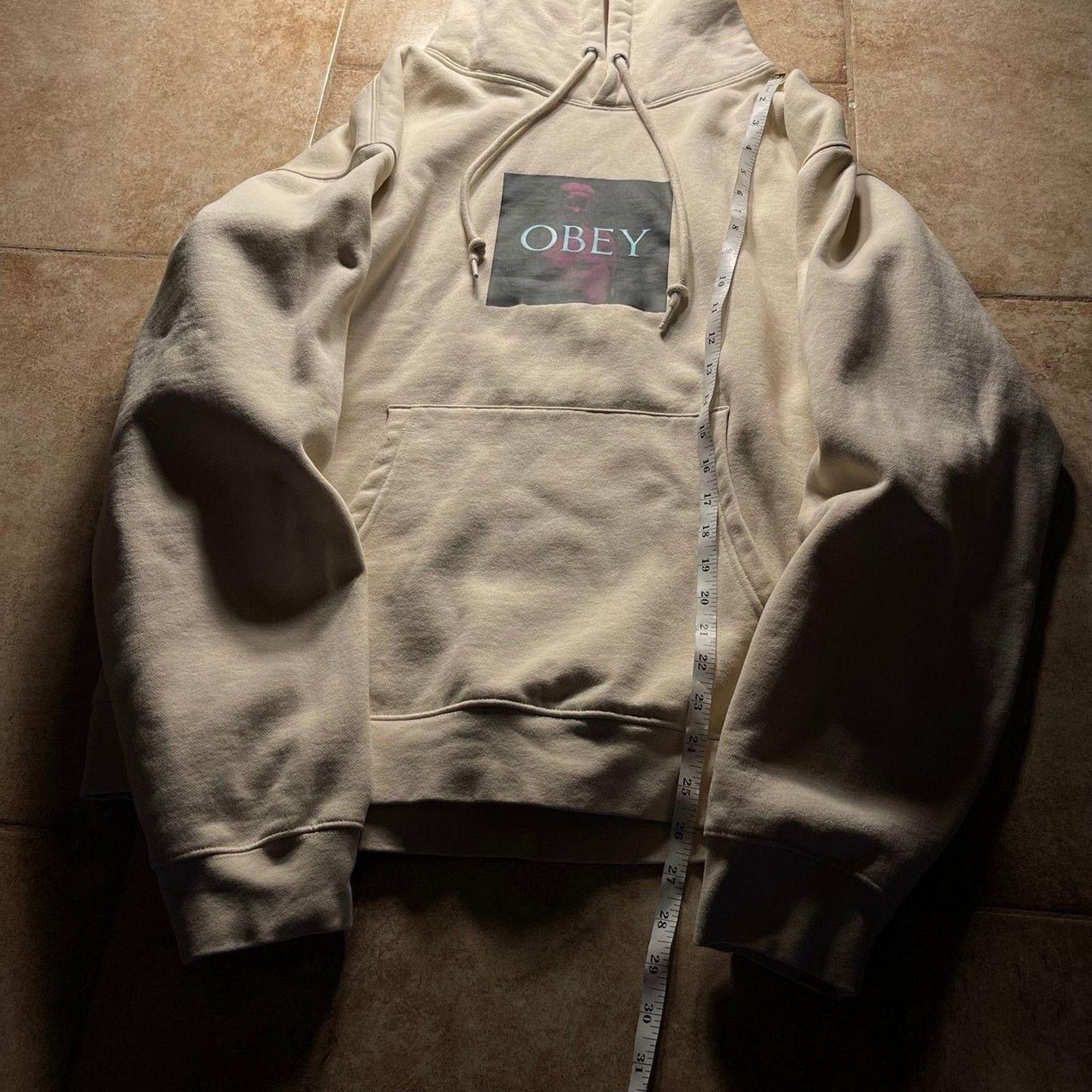 Obey Obey Beige Heavyweight Graphic Hoodie Purple size L Size US L / EU 52-54 / 3 - 6 Thumbnail