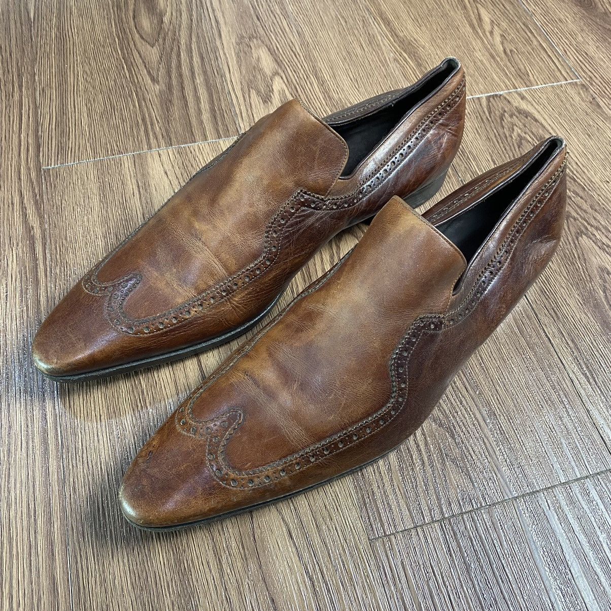 Gucci Gucci Vintage Brown Loafers 162639 Size US 11 / EU 44 - 1 Thumbnail