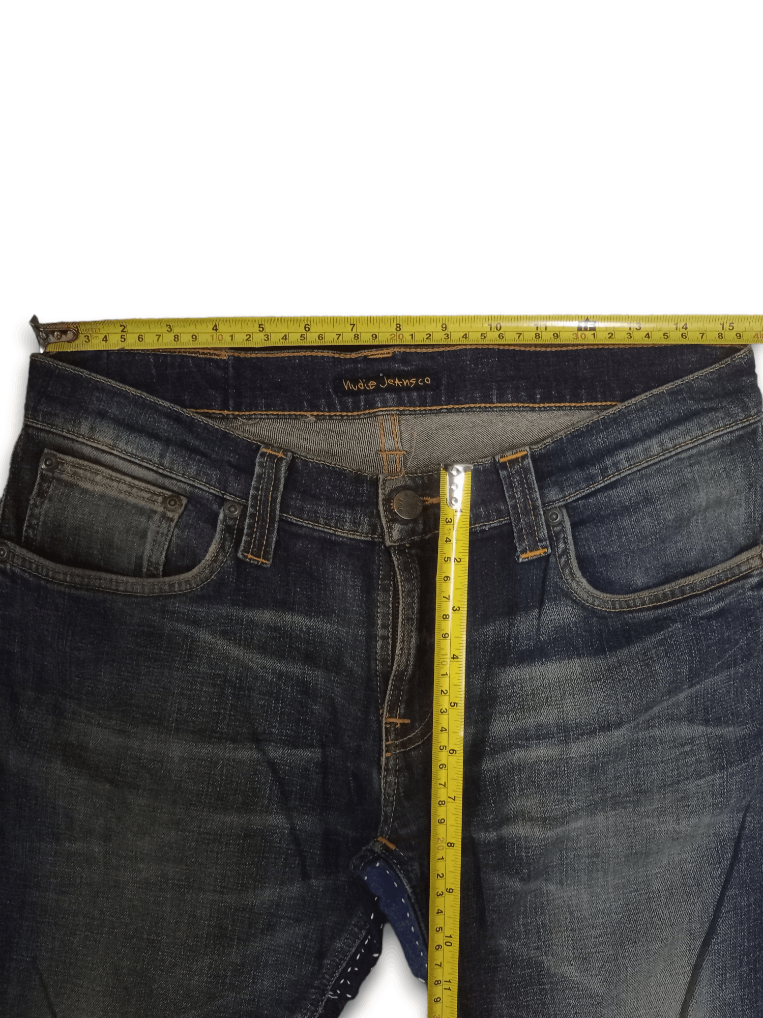 Nudie Jeans Vintage Nudie Mud Wash Slim Fit Distressed Jeans Size US 31 - 10 Thumbnail