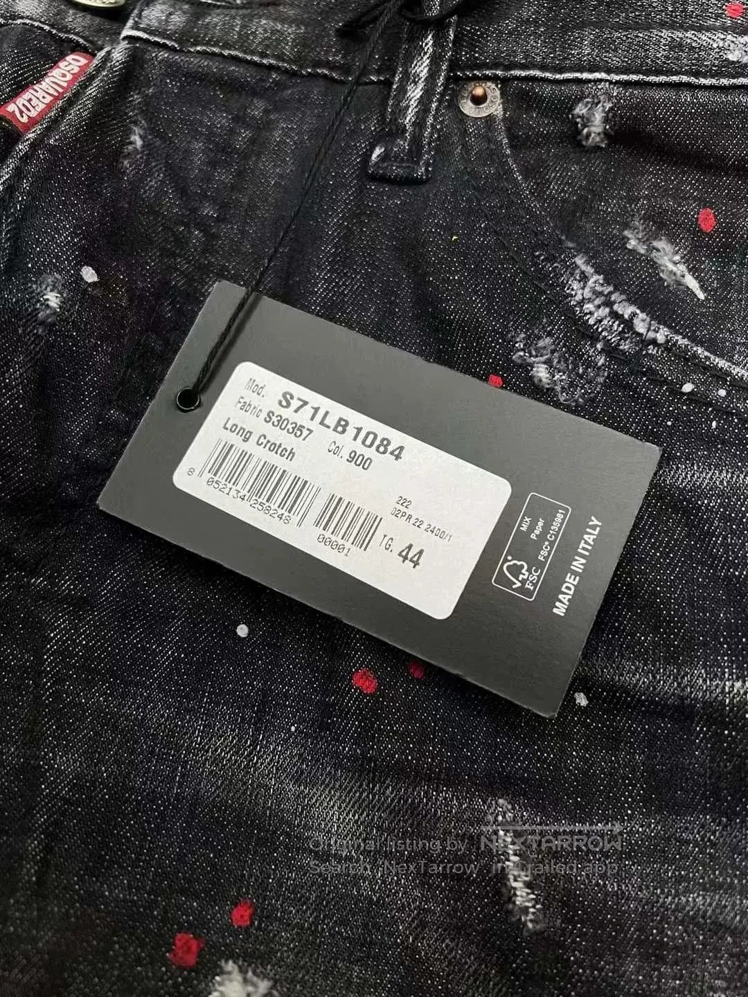 Dsquared2 Dsquared2 Black Wash Relaxed Fit Jeans. Size US 44 / EU 60 - 8 Thumbnail