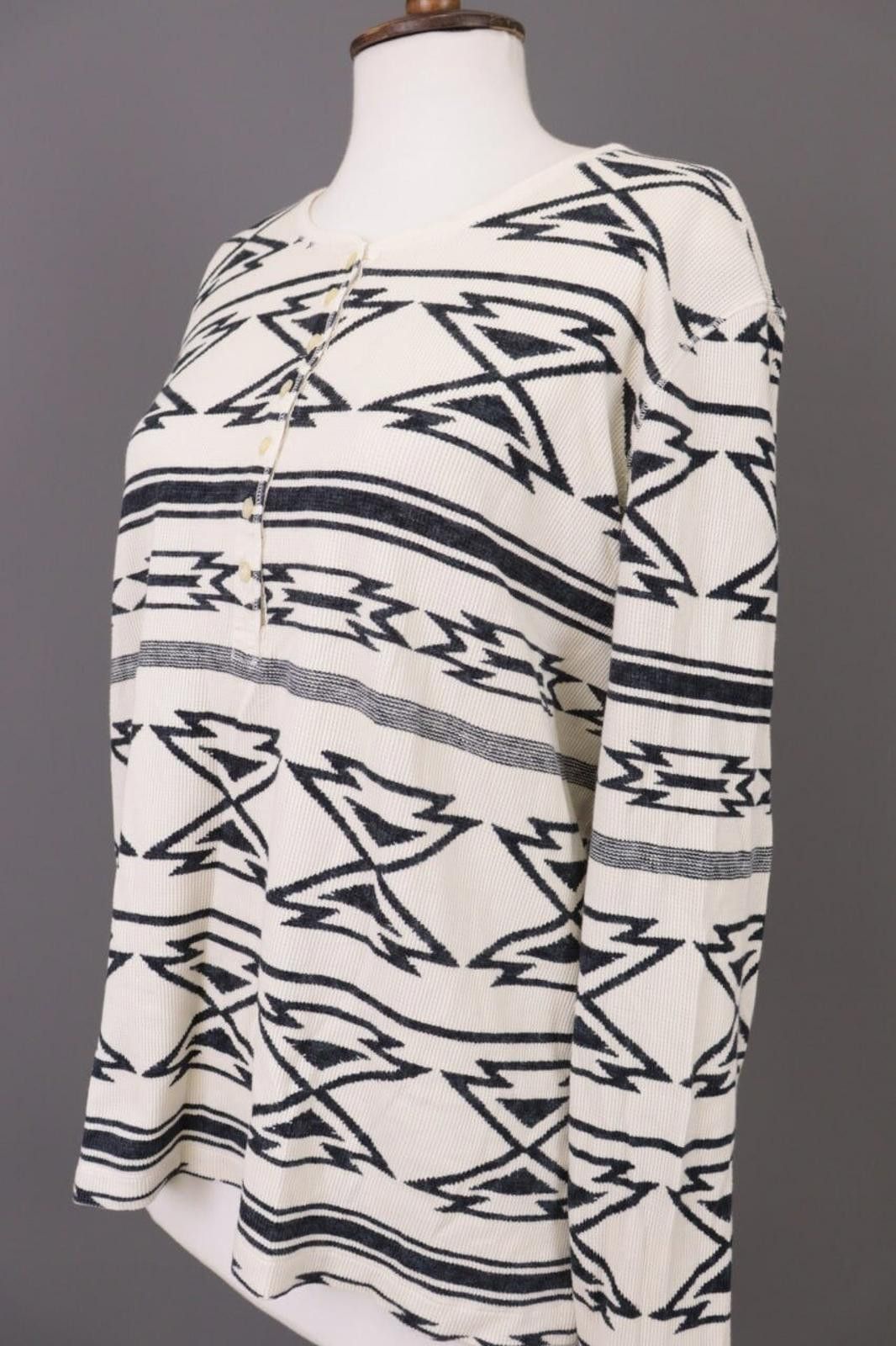 Lauren Ralph Lauren Lauren Ralph Lauren Beige Geometric Sweater Size XXL Size XXL / US 16-18 / IT 52-54 - 8 Thumbnail