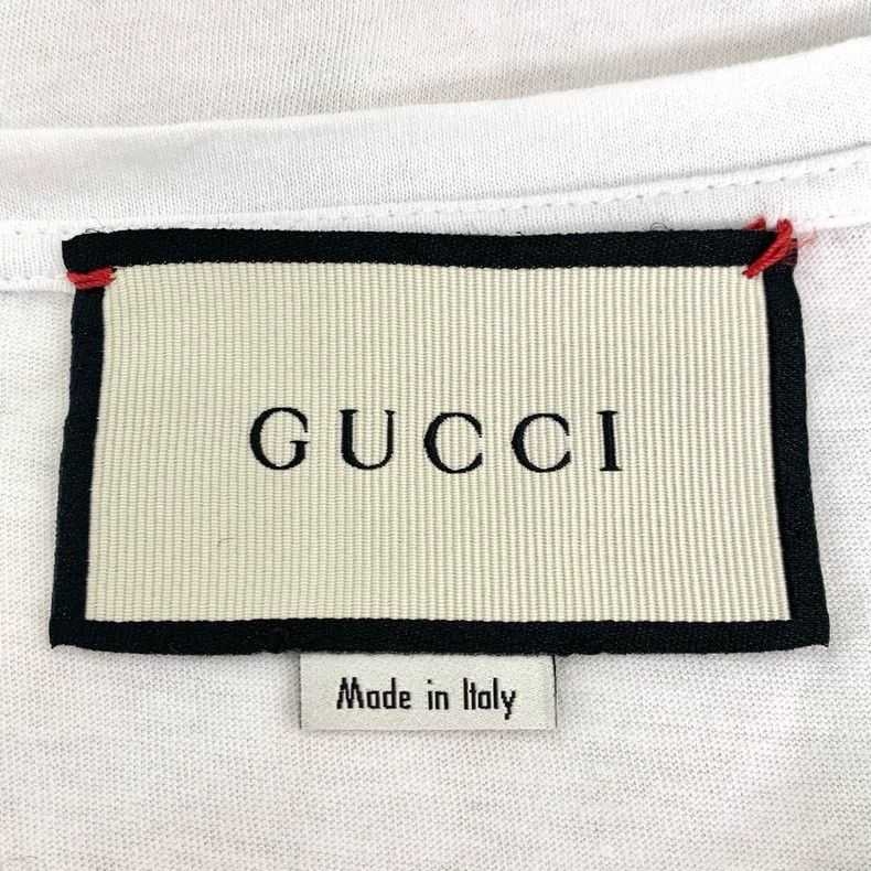 Gucci Gucci Logo printed round-neck white cotton short-sleeved T- Size US S / EU 44-46 / 1 - 6 Thumbnail