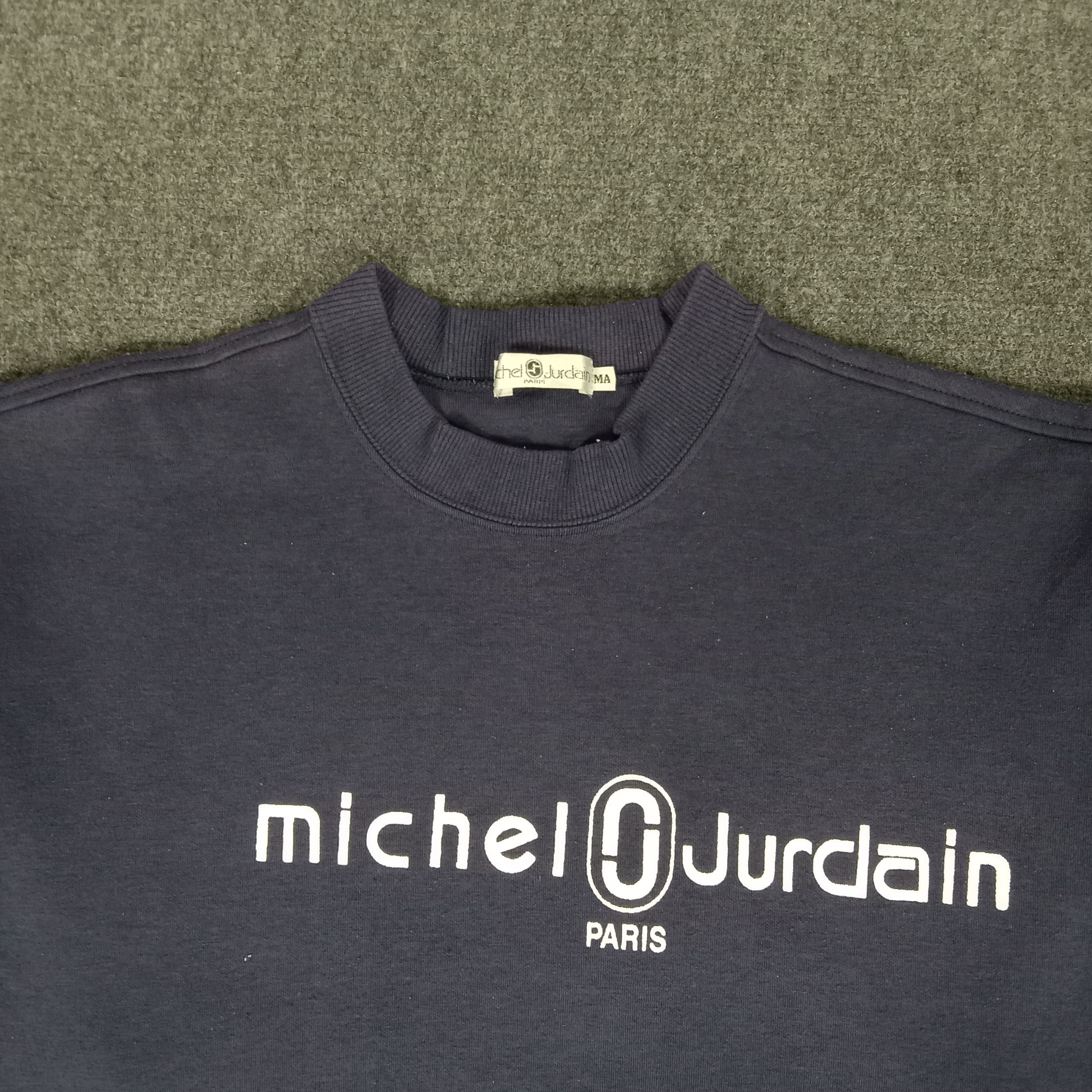 Vintage Michel Jurdain Paris Brand Sweatshirt Size US M / EU 48-50 / 2 - 2 Thumbnail