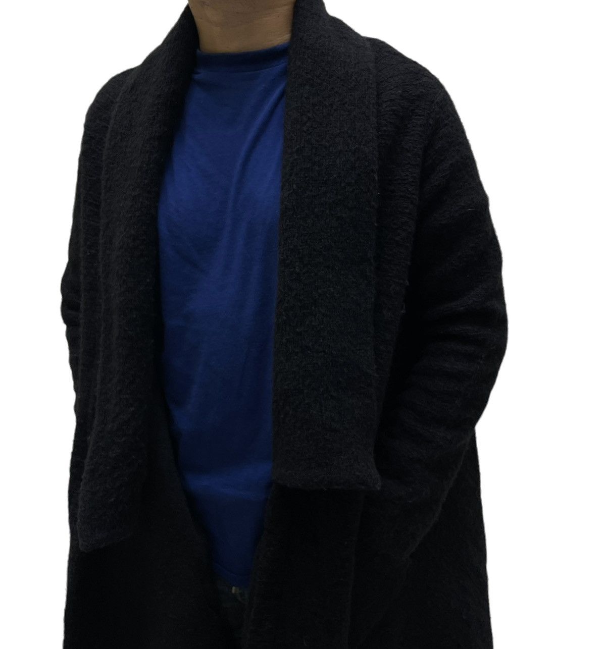 Limi Feu 🔥Yohji Yamamoto Limi Feu Drape Long Coat Button Less Size M / US 6-8 / IT 42-44 - 14 Thumbnail
