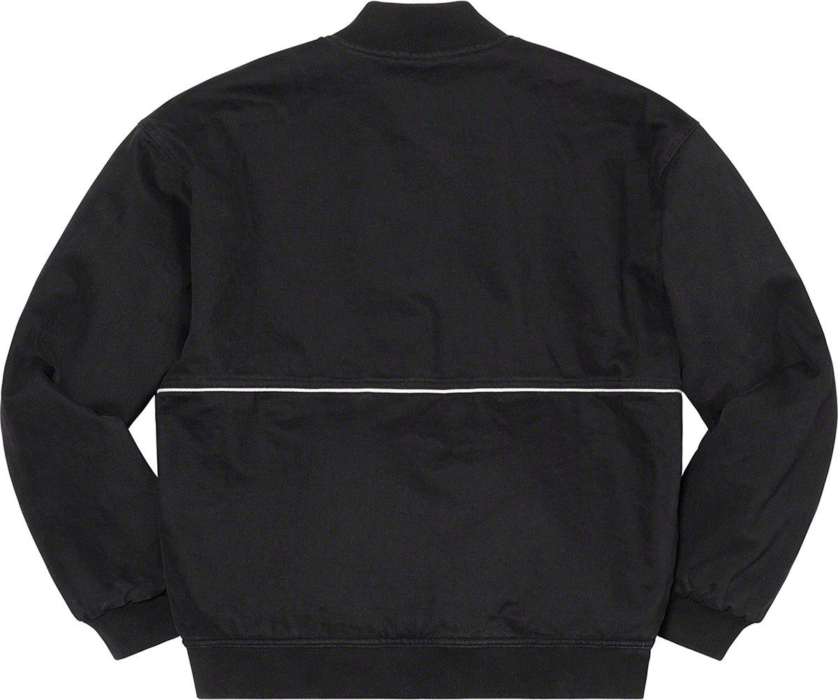 Supreme Supreme Twill Old English Varsity Jacket Black small | Grailed