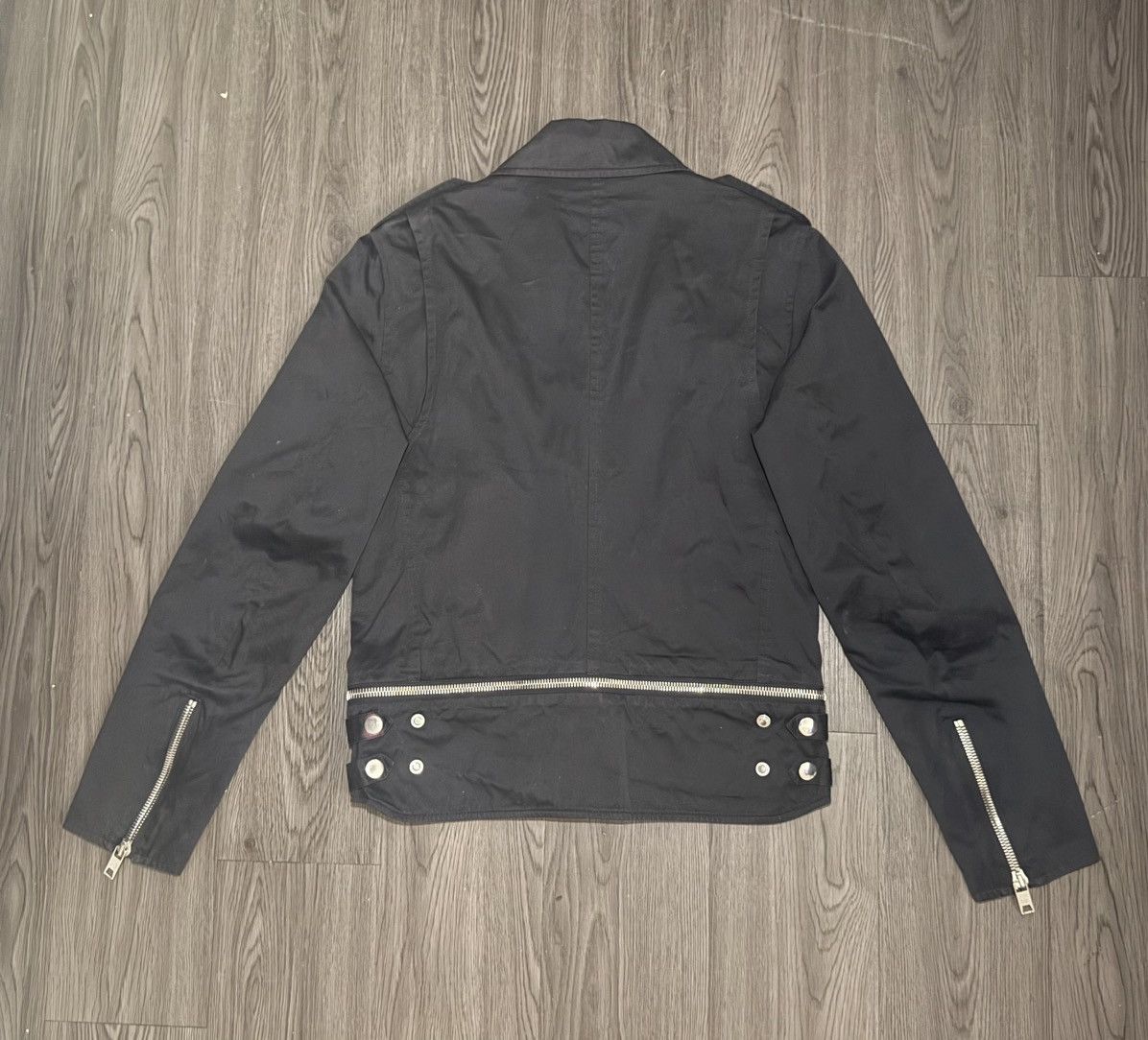 Marc Jacobs MARC JACOBS BLACK Biker Slim Jacket Size US M / EU 48-50 / 2 - 2 Thumbnail