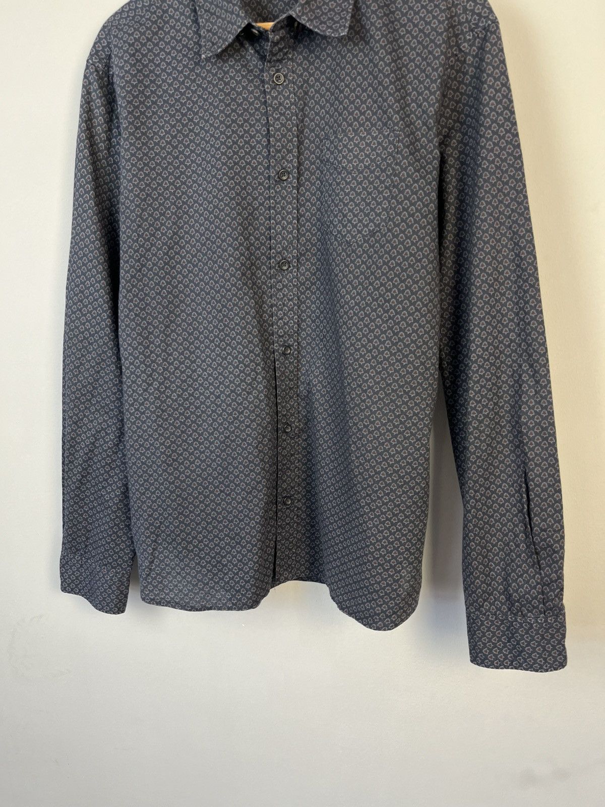 Allsaints Allsaints Deaux Cotton Long Sleeve Shirt Size US L / EU 52-54 / 3 - 4 Thumbnail