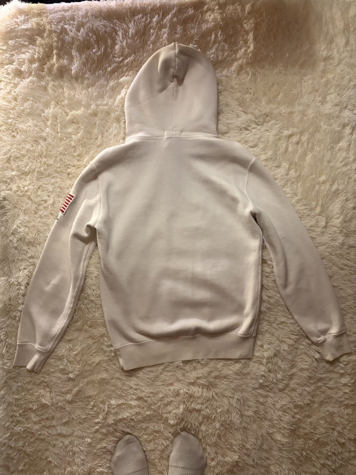 Polo Ralph Lauren Polo Ralph Lauren White Fleece Hoodie Embroidered US Size US S / EU 44-46 / 1 - 5 Thumbnail