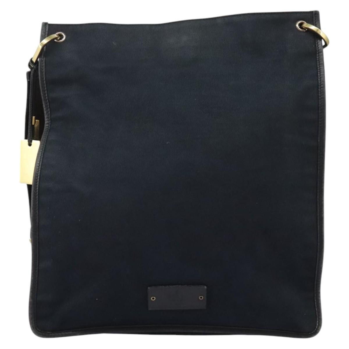 Gucci GUCCI Sherry Line Shoulder Bag Canvas Black Brown Size ONE SIZE - 2 Thumbnail