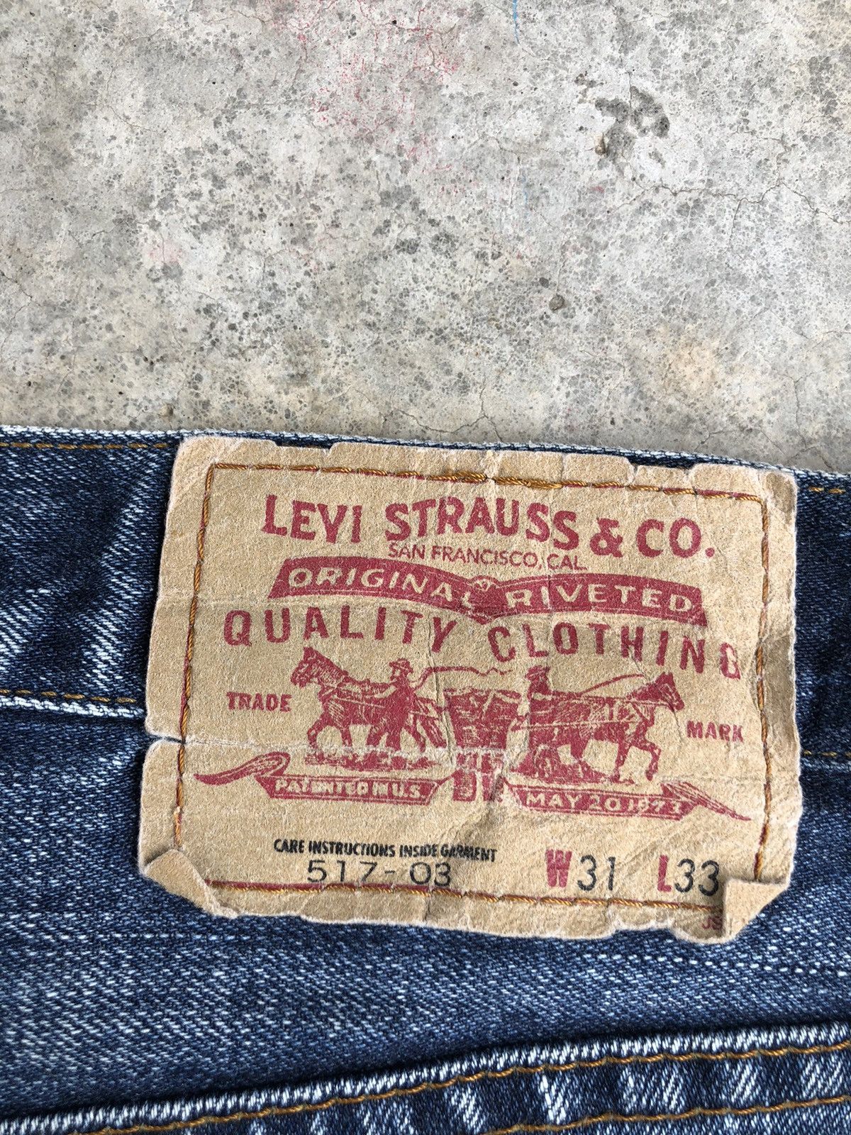 If Six Was Nine Levi’s 517 Flared Jeans Distressed Jeans Size US 30 / EU 46 - 19 Thumbnail