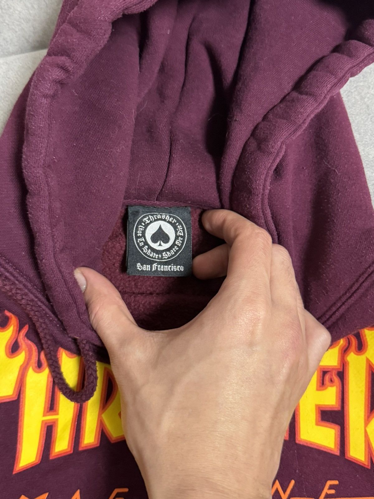 Thrasher Vintage Thrashers Fire Logo Skateboarding Skate Hoodie Size US S / EU 44-46 / 1 - 6 Thumbnail