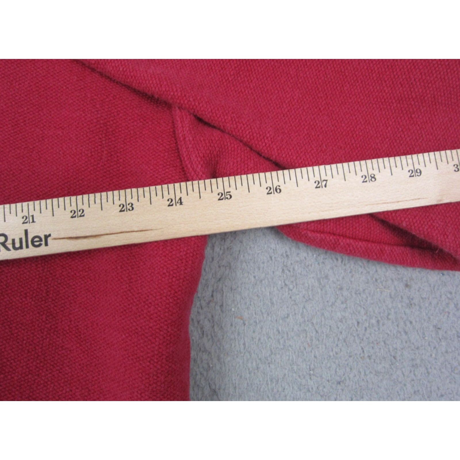 Lands' End Lands' End Sweatshirt XL Red Pullover Mens Crew Neck Cotton Fleece Vintage USA Pattern Solid Made in USA Size US XL / EU 56 / 4 - 7 Thumbnail