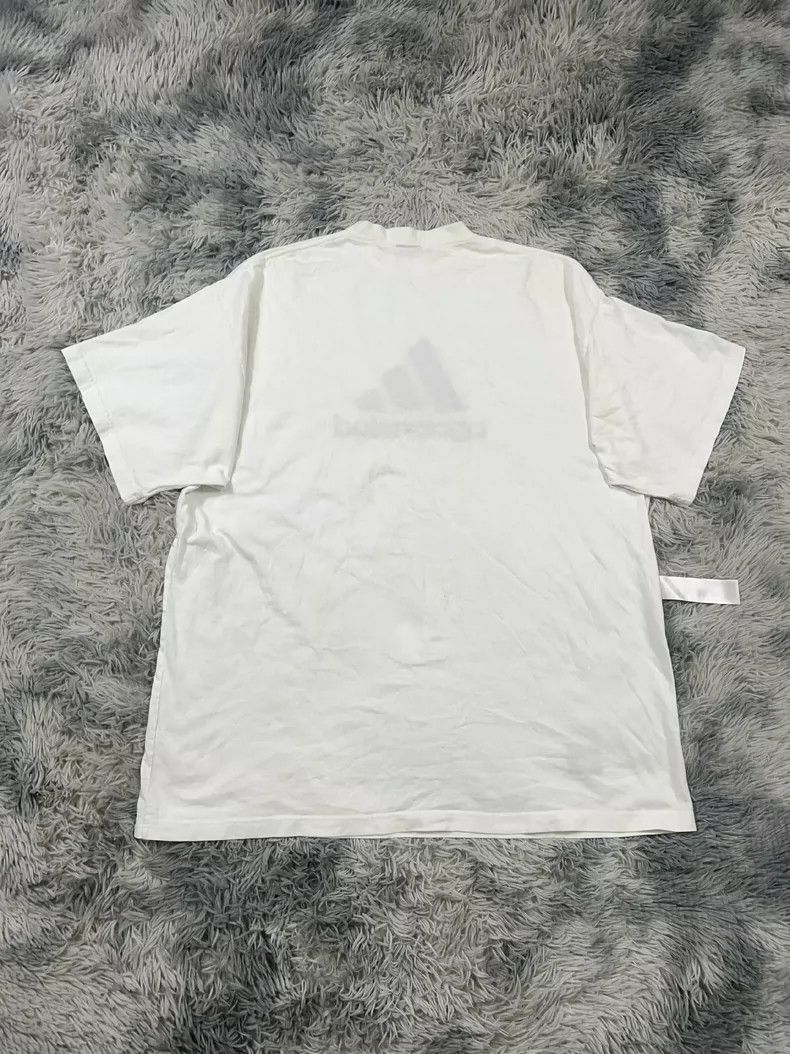 Balenciaga Balenciaga Adidas Co-Logo Monogrammed Embroidered T-Shirt Size US XL / EU 56 / 4 - 2 Thumbnail