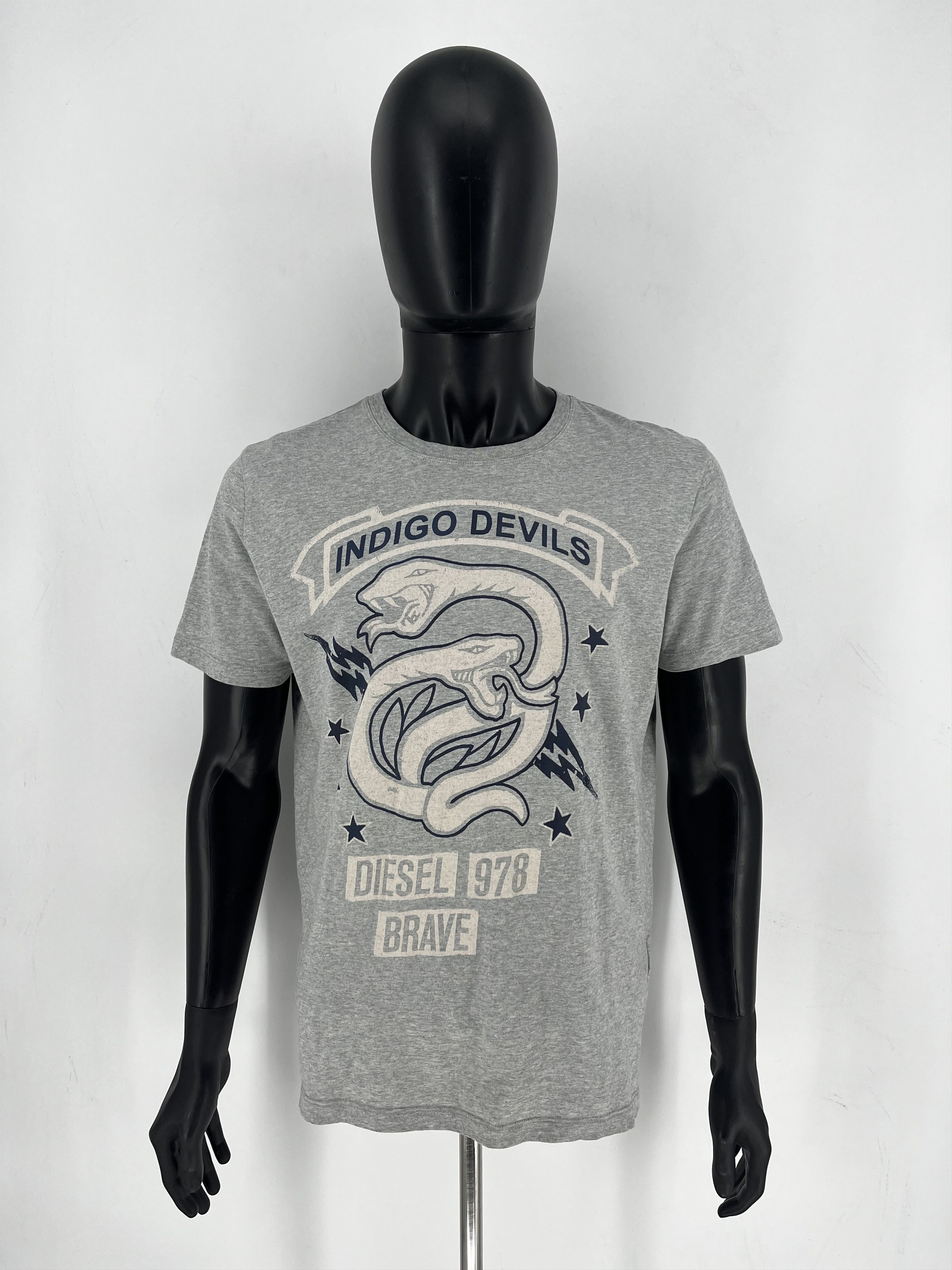 Diesel Vintage Y2K Diesel Printed Black T-shirt Size US M / EU 48-50 / 2 - 3 Thumbnail