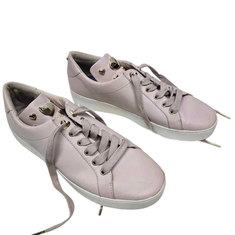 Michael Kors MICHAEL KORS Mindy Leather Sneakers Applicated Hearts 9 M Size US 9 / IT 39 - 3 Thumbnail