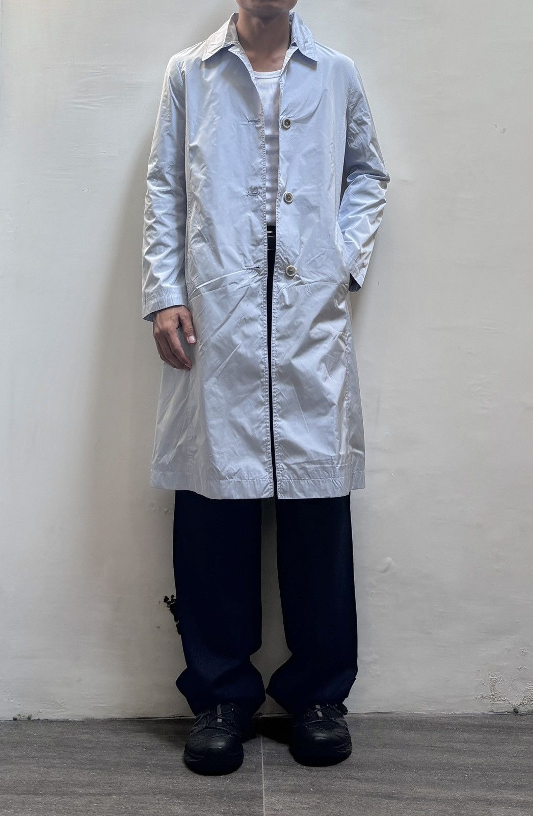 Jil Sander FREE TAX ! Nylon Long Coat Jacket Size US S / EU 44-46 / 1 - 1 Thumbnail