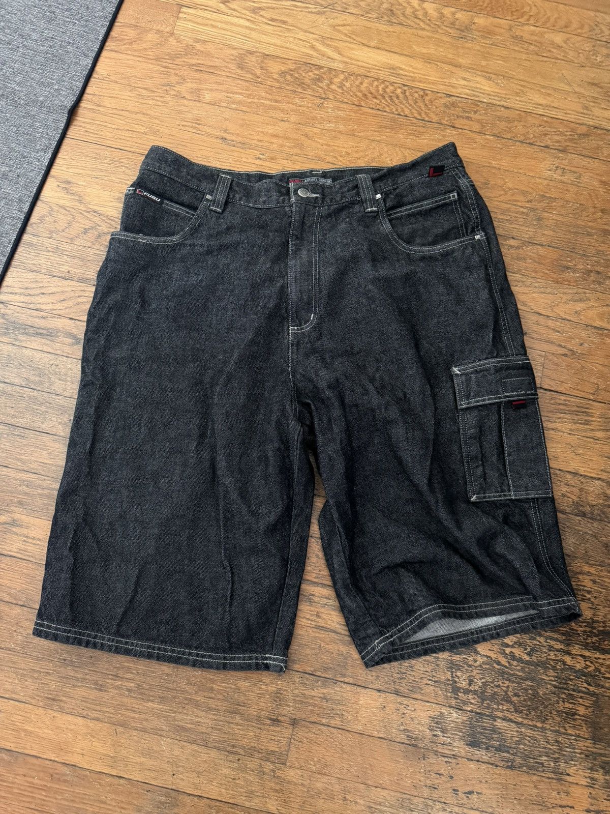Fubu × Vintage Vintage FUBU Baggy Jean Shorts Size US 40 / EU 56 - 1 Thumbnail