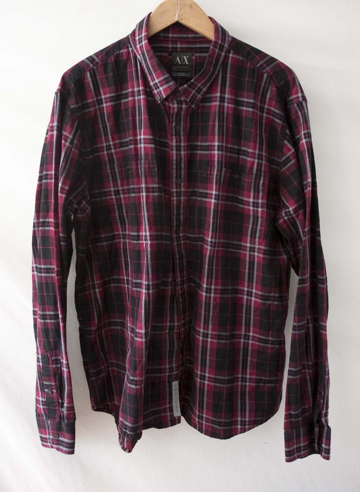 Armani Exchange Armani Exchange Shirt Flannel Size XXL Red/ Black Size US XXL / EU 58 / 5 - 5 Thumbnail