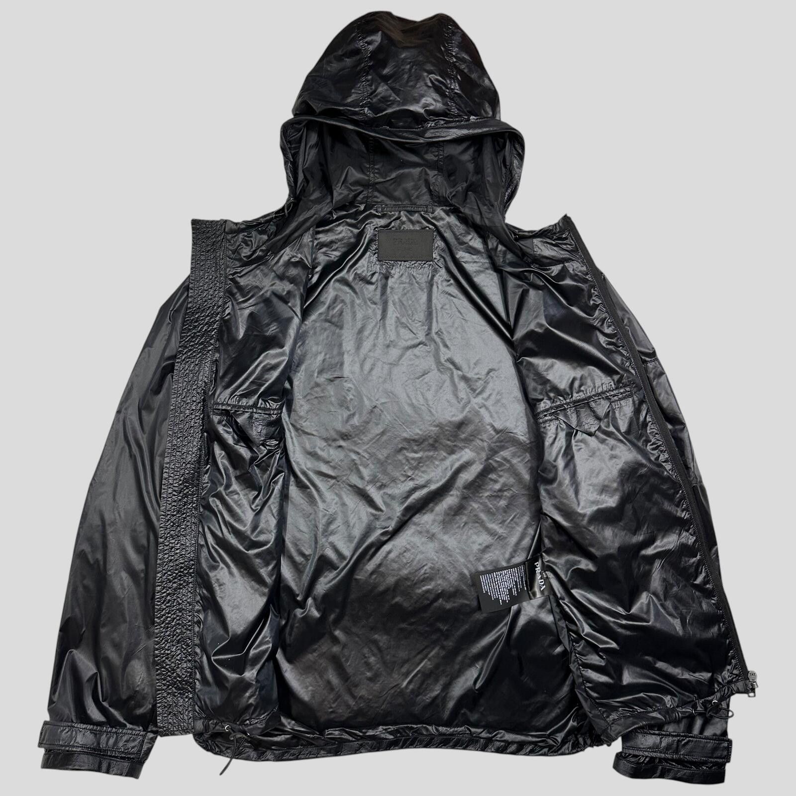 Prada Prada Milano 2017 Rubber Race Logo Technical Windbreaker - L Size US L / EU 52-54 / 3 - 6 Thumbnail