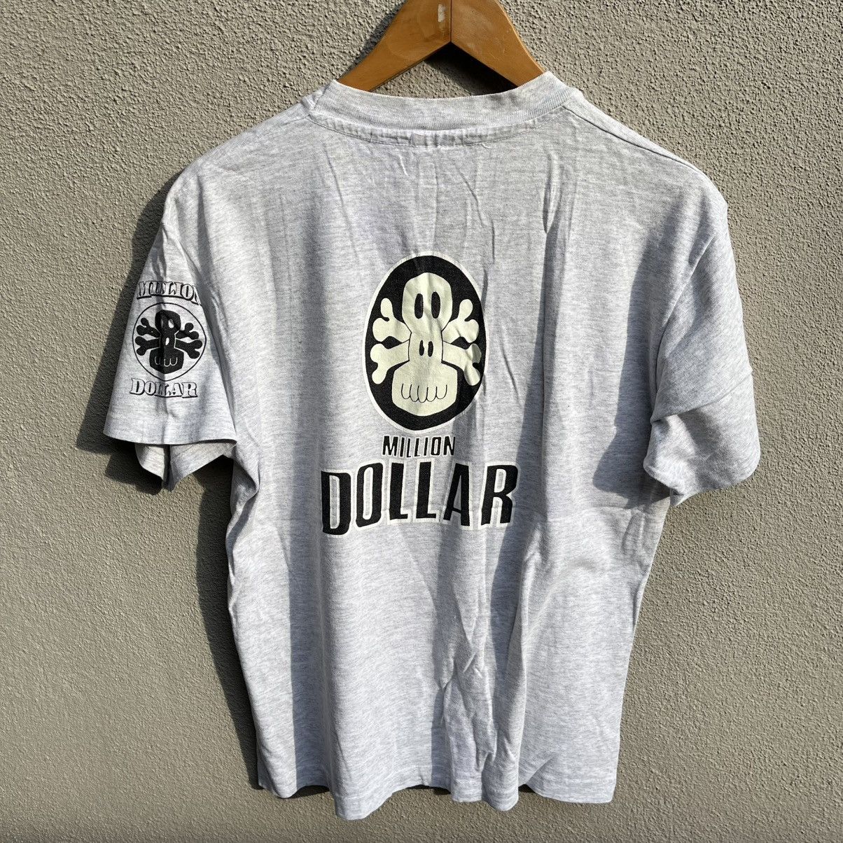 Freshjive Vintage rare 90s MILLION DOLLAR clothing tee streetwear rave Size US M / EU 48-50 / 2 - 3 Thumbnail