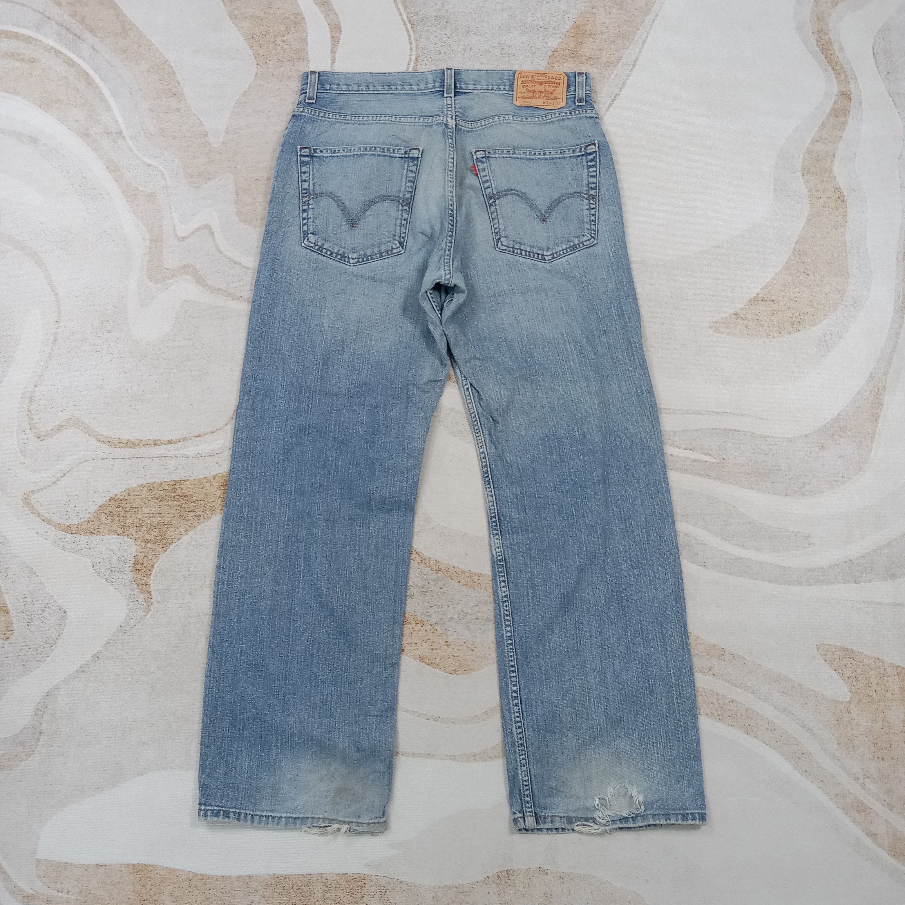 Levi's Levis569 American Distressed Denim Jeans C280N18 Size US 34 / EU 50 - 5 Thumbnail