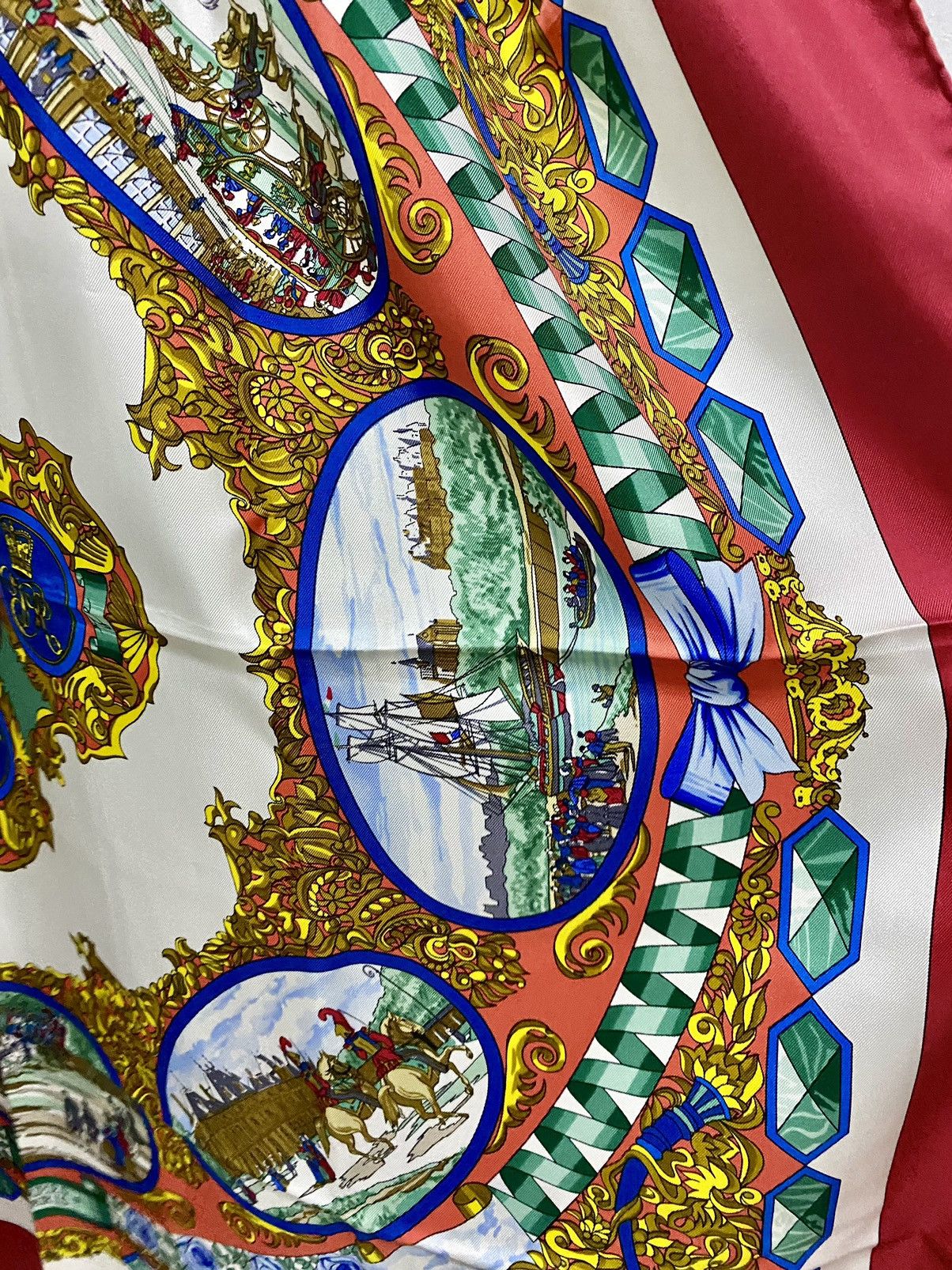 Hermes HERMES MULTI-COLORED L'ENTENTE CORDIALE 90CM SILK SCARF Size ONE SIZE - 11 Thumbnail