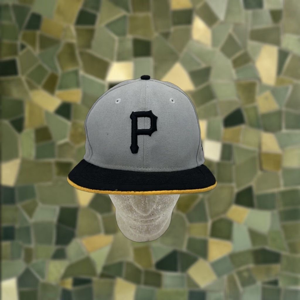 New Era New Era Pittsburgh Pirates MLB Hat Snapback Gray Canvas One Size Men Adjustable Breathable Lightweight casual, sport Classic - Flatbrim Size ONE SIZE - 1 Thumbnail