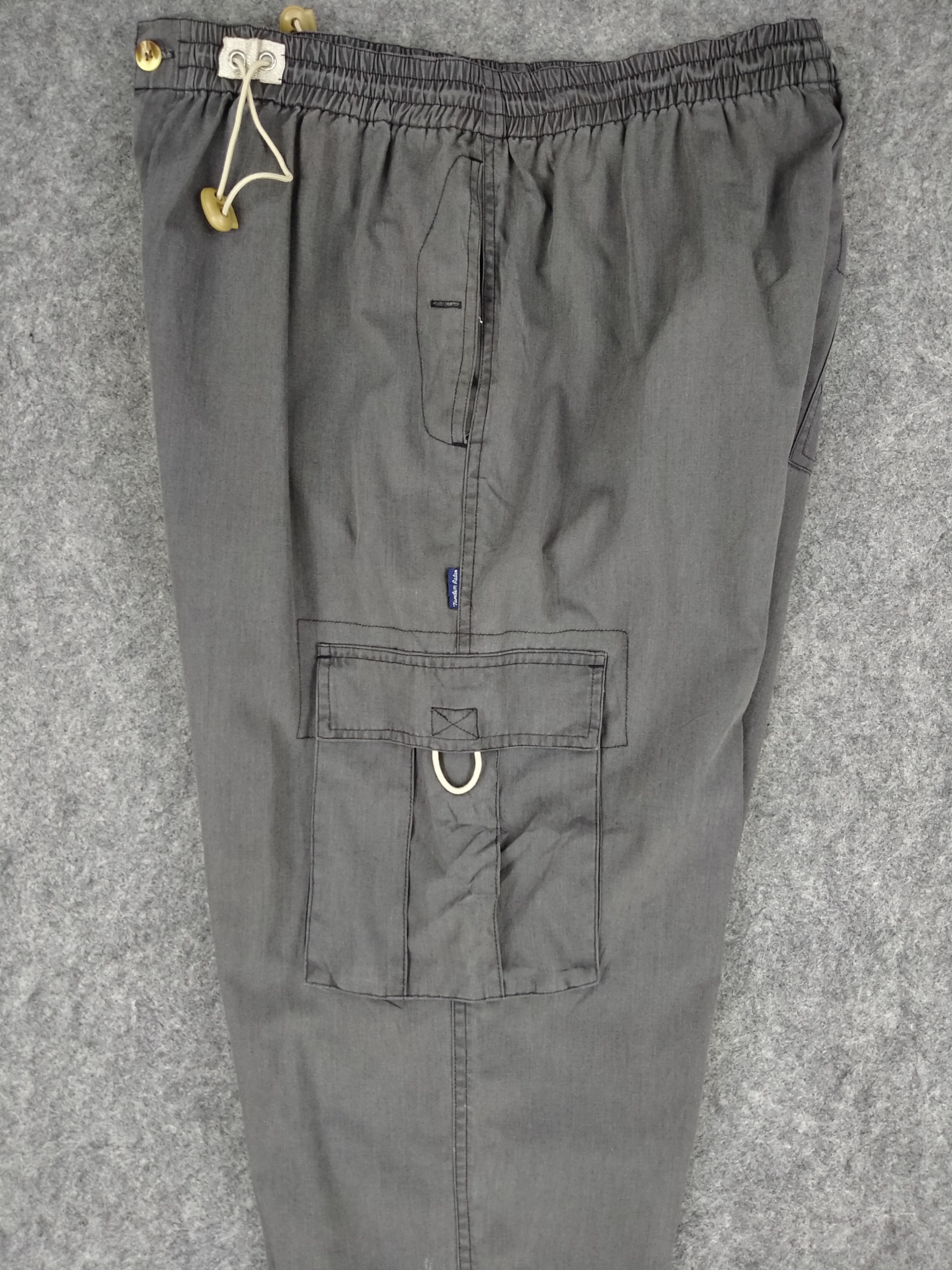 Japanese Brand Elastic/Drawstring Waist Japanese Brand Cargo Pants -CP078 Size US 30 / EU 46 - 3 Thumbnail